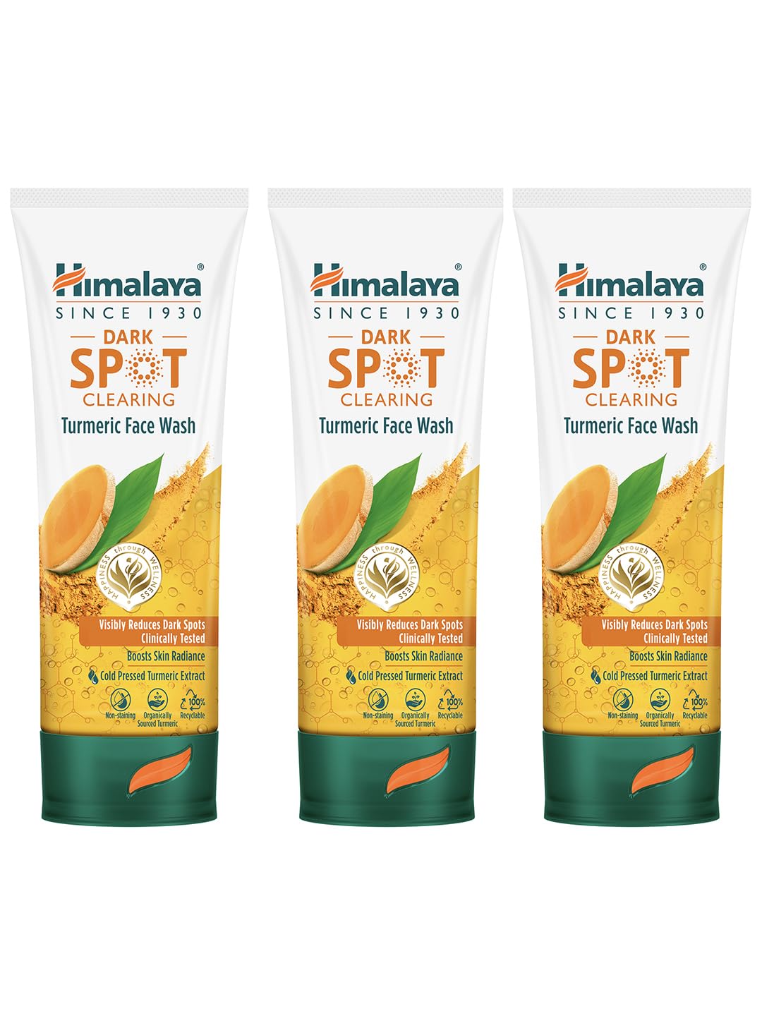 Himalaya Dark Spot Clearing Turmeric Face Wash | Reduce Dark Spots In 7 Days | Organically Sourced & Cold-Pressed Turmeric | 100