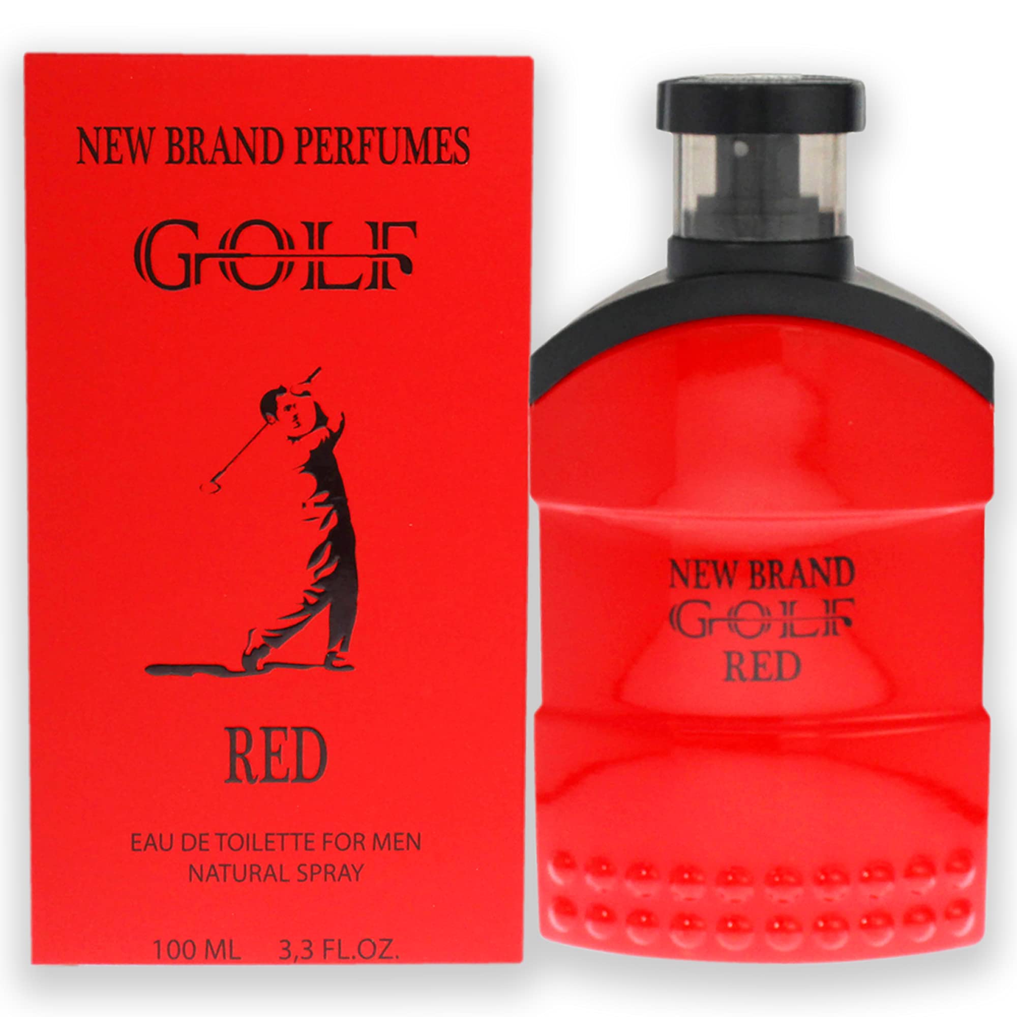 New Brand Perfumes Golf Red Edt Spray Men 33 Oz