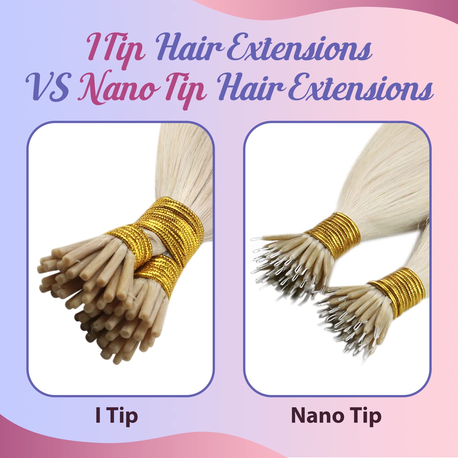 Sunny Blonde Itip Hair Extension Real Human Hair I Tip Real Human Hair Extensions Platinum Blonde Cold Fusion Human Hair Extensi