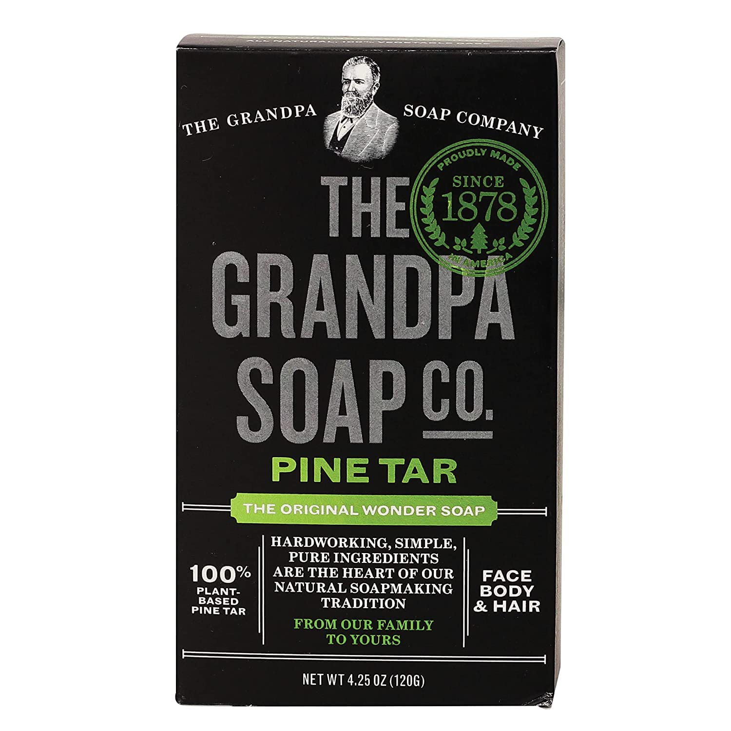 Grandpa'S Pine Tar Soap 4.25 Ounce (Pack Of 2)
