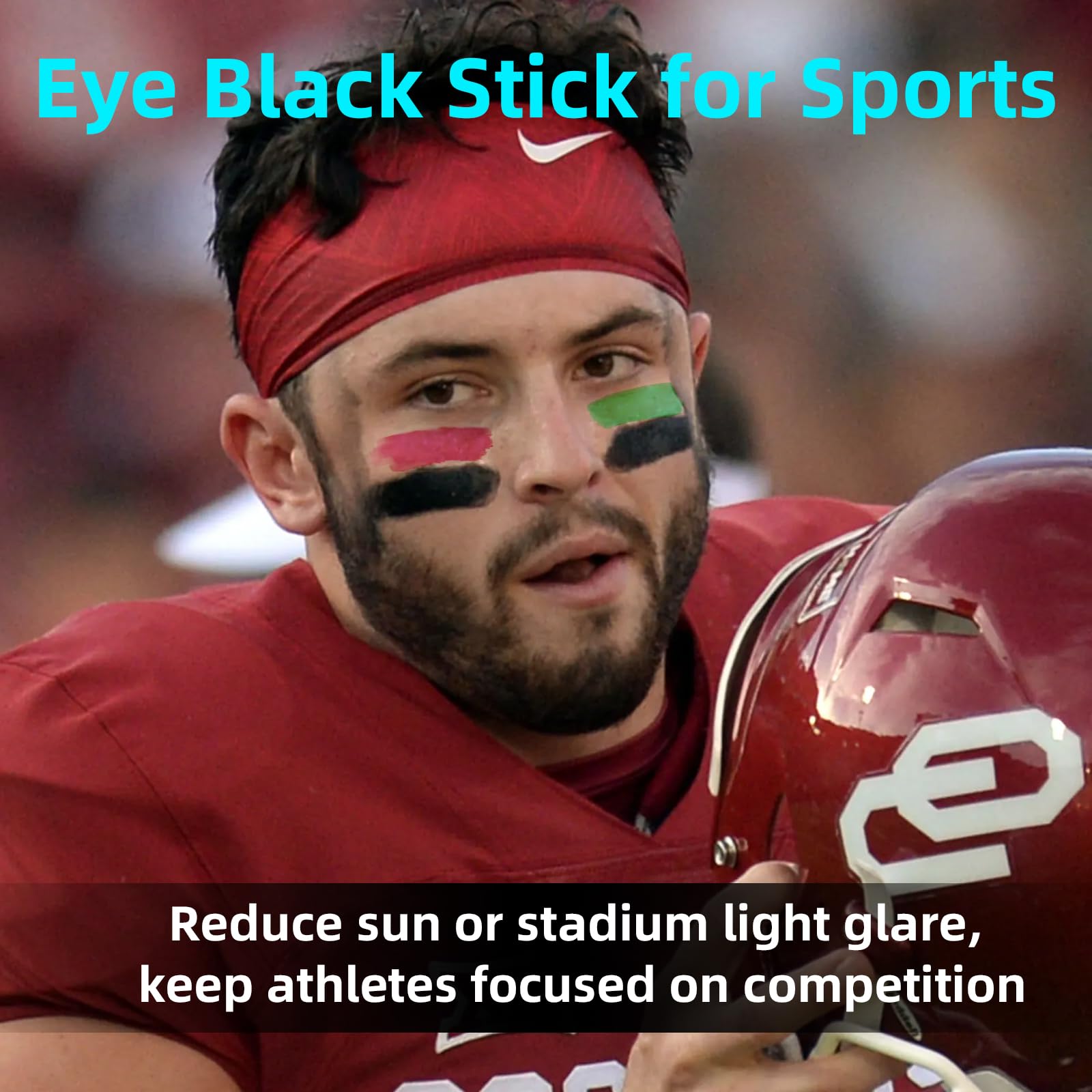 Hosaily Eye Black Stick, Pink Eyeblack Sporting Face Paint For Softball Baseball Football Lacrosse Long Lasting Cream Face Body