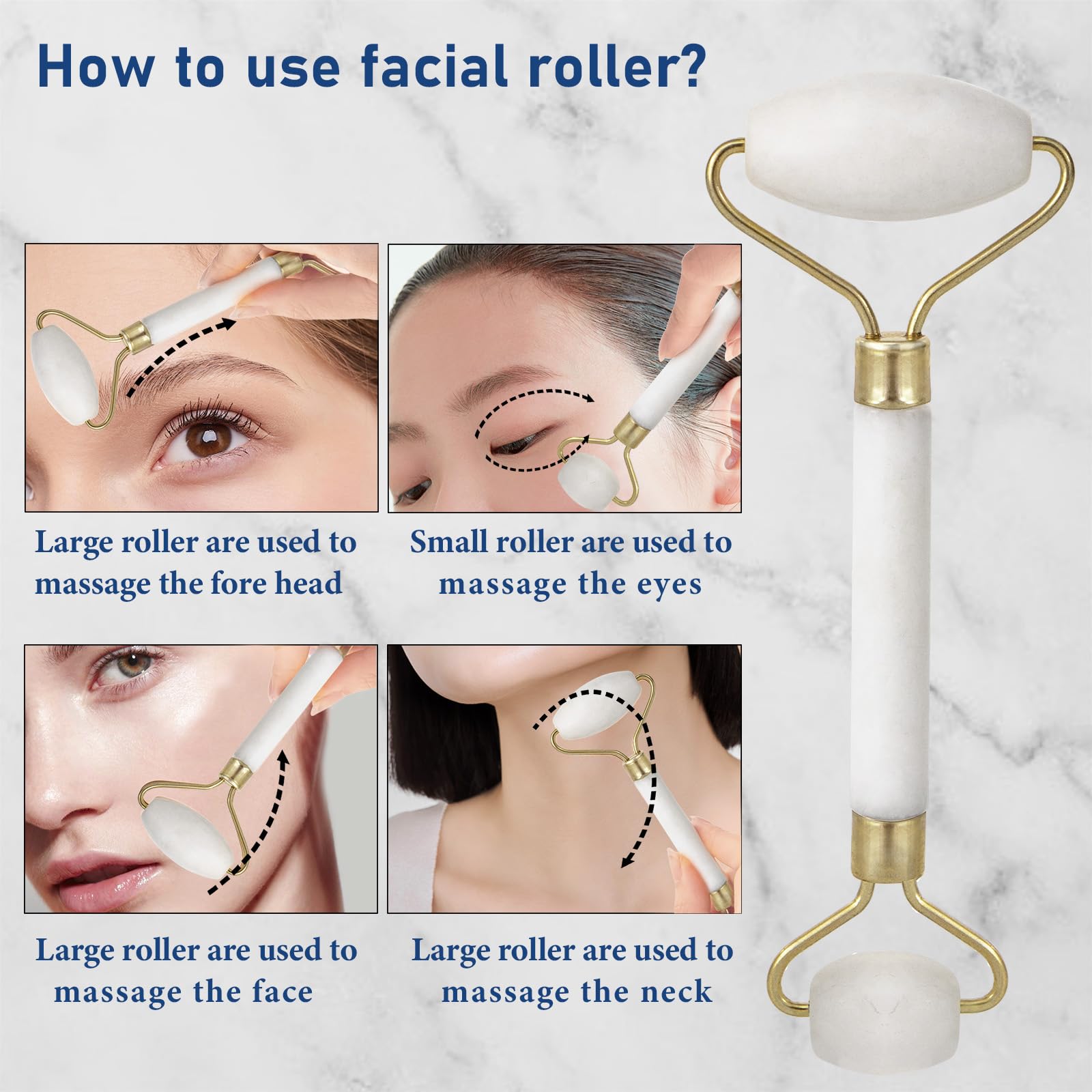 Beomeen Face Brush 2 In 1, Silicone Facial Cleansing Exfoliating Brush Soft Bristles Pore Deep Cleansing, Jade Face Roller Skin