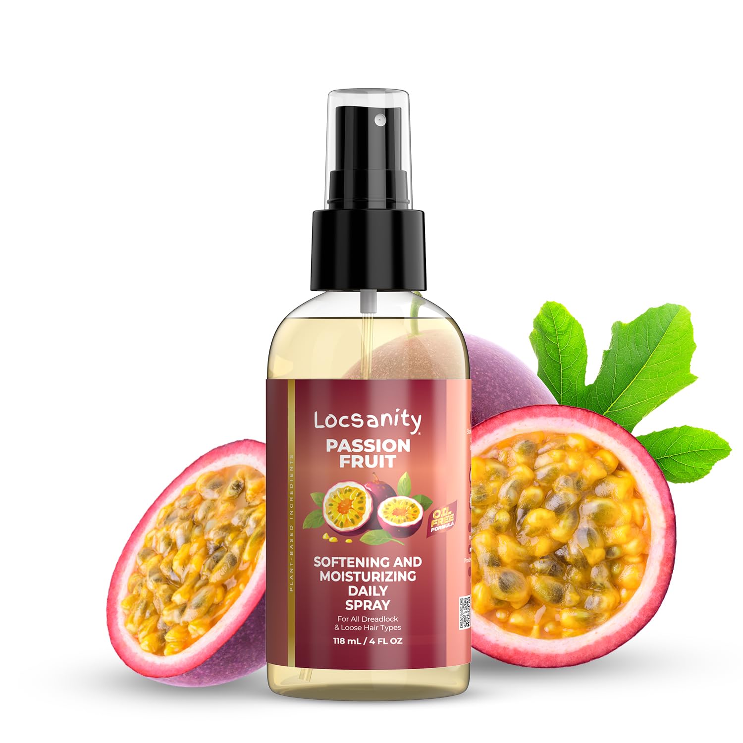 Locsanity Daily Moisturizing Spray for Dull, Dry Locs  Trial Size Passion Fruit Hair and Scalp Moisturizer for Dreadlocks, Sist