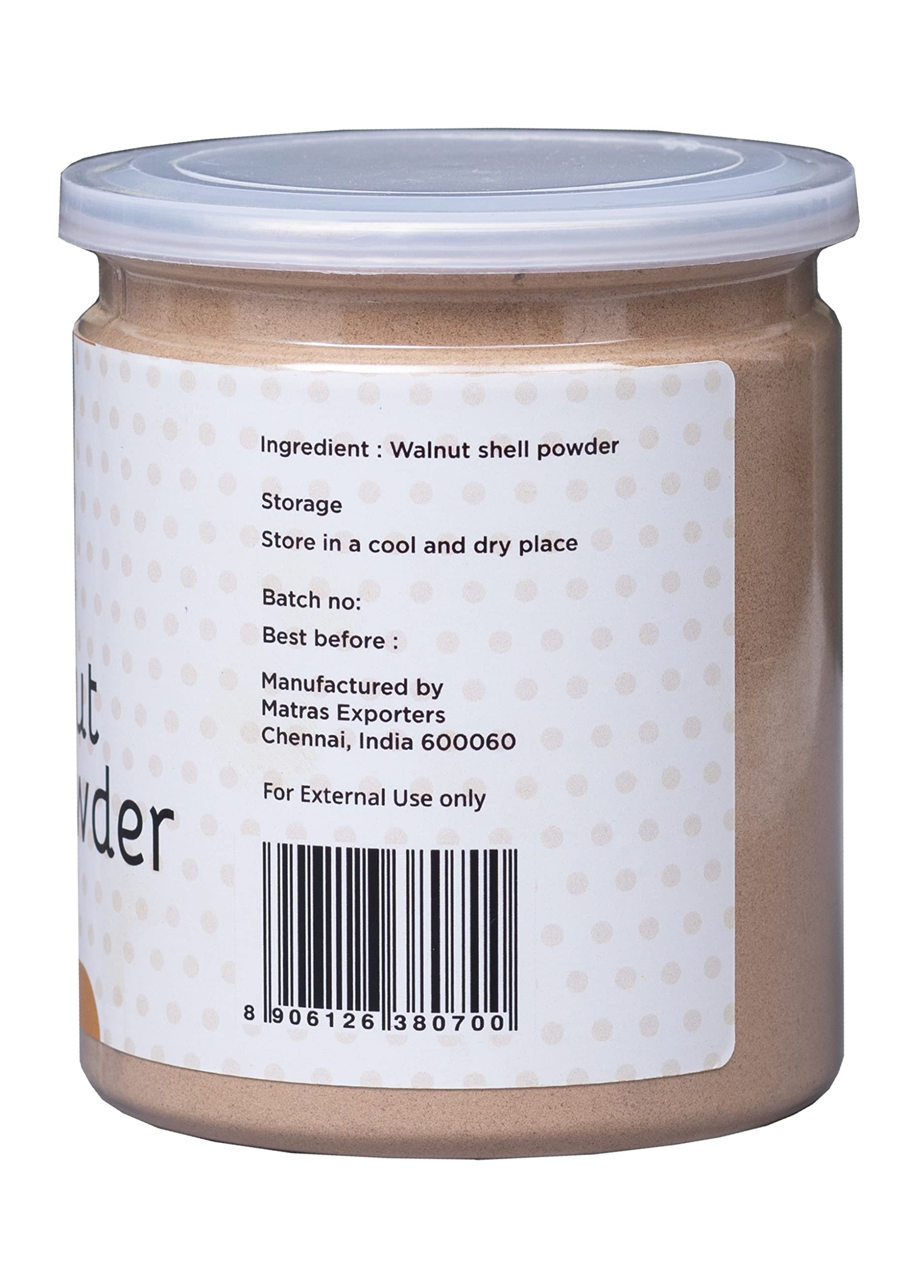 Ground Walnut Shells/Walnut Shell Powder 8oz | Great for Face Scrub | Natural Exfoliant for Soap Making | by Yogi's Gift