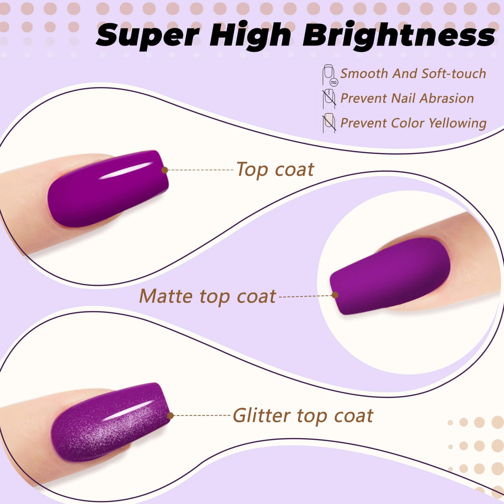 Phoenixy Gel Nail Polish Kit With U V Light 48W, 44 Pcs 72 Effect Gel Nail Polish Set Base Glitter Top Coat Gel Nail Kit Manicur