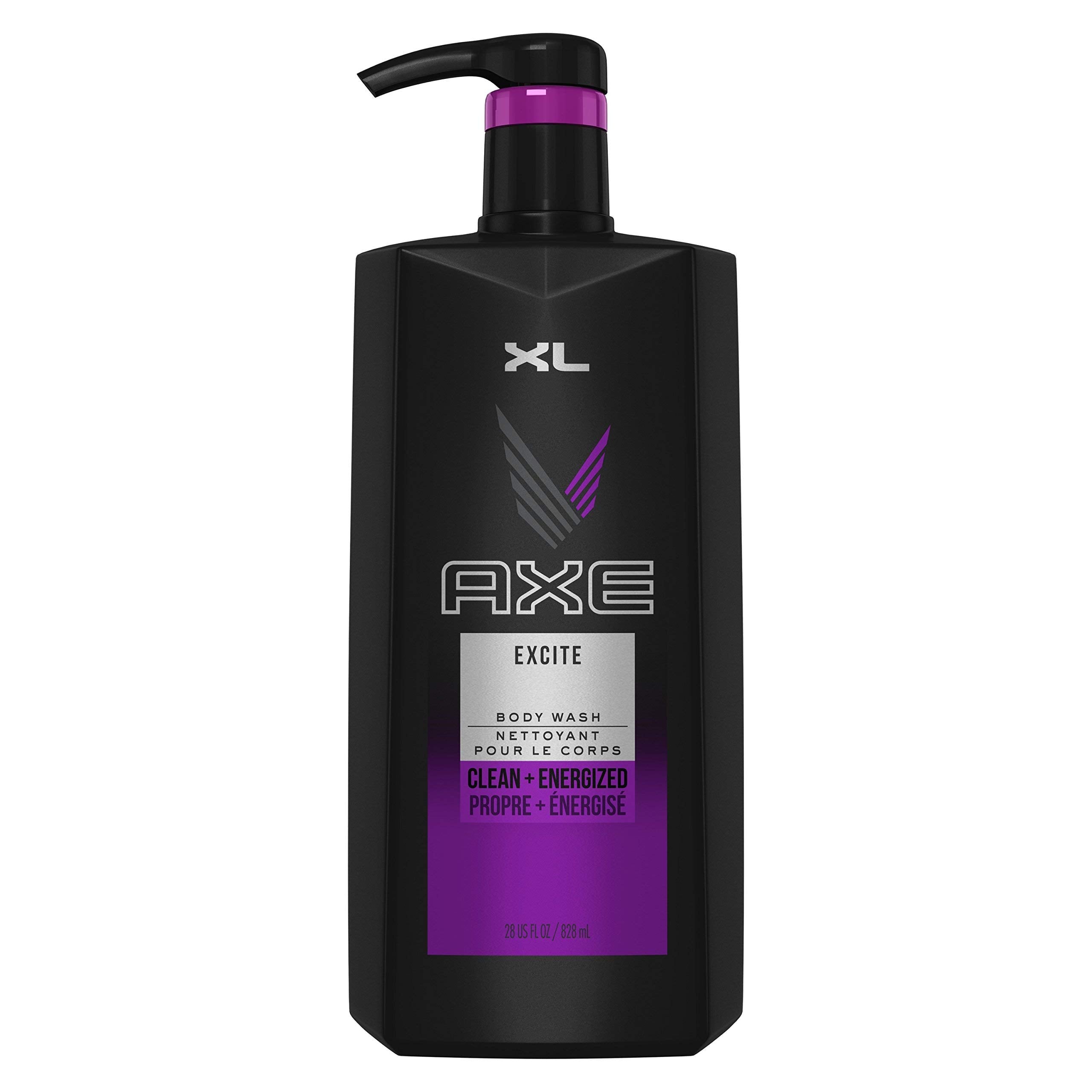 Axe Body Wash For Men, Excite, 28 Oz With Pump