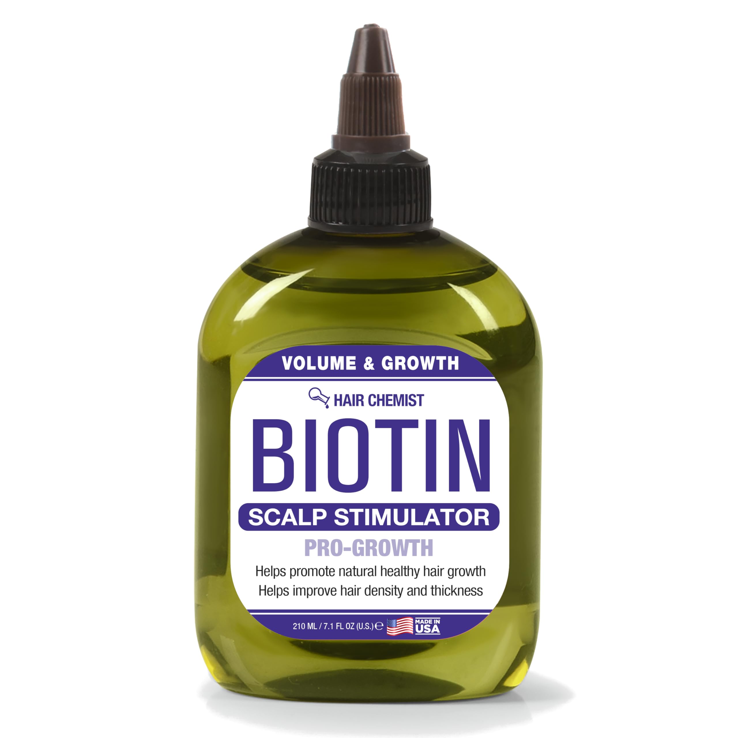 Hair Chemist Volume & Growth Biotin ProGrowth Scalp Stimulator 7.1 oz.  Thickening Scalp Treatment for Hair Growth, Biotin Sca