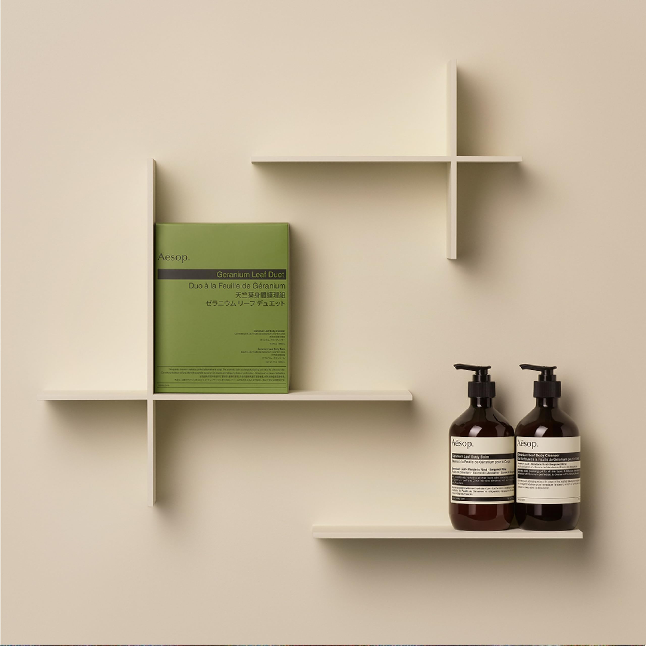 Aesop Geranium Leaf Duet - Body Cleanser + Body Balm - Aromatic Pairing For Cleansed and Supple Skin - 16.9 oz + 16.5 oz