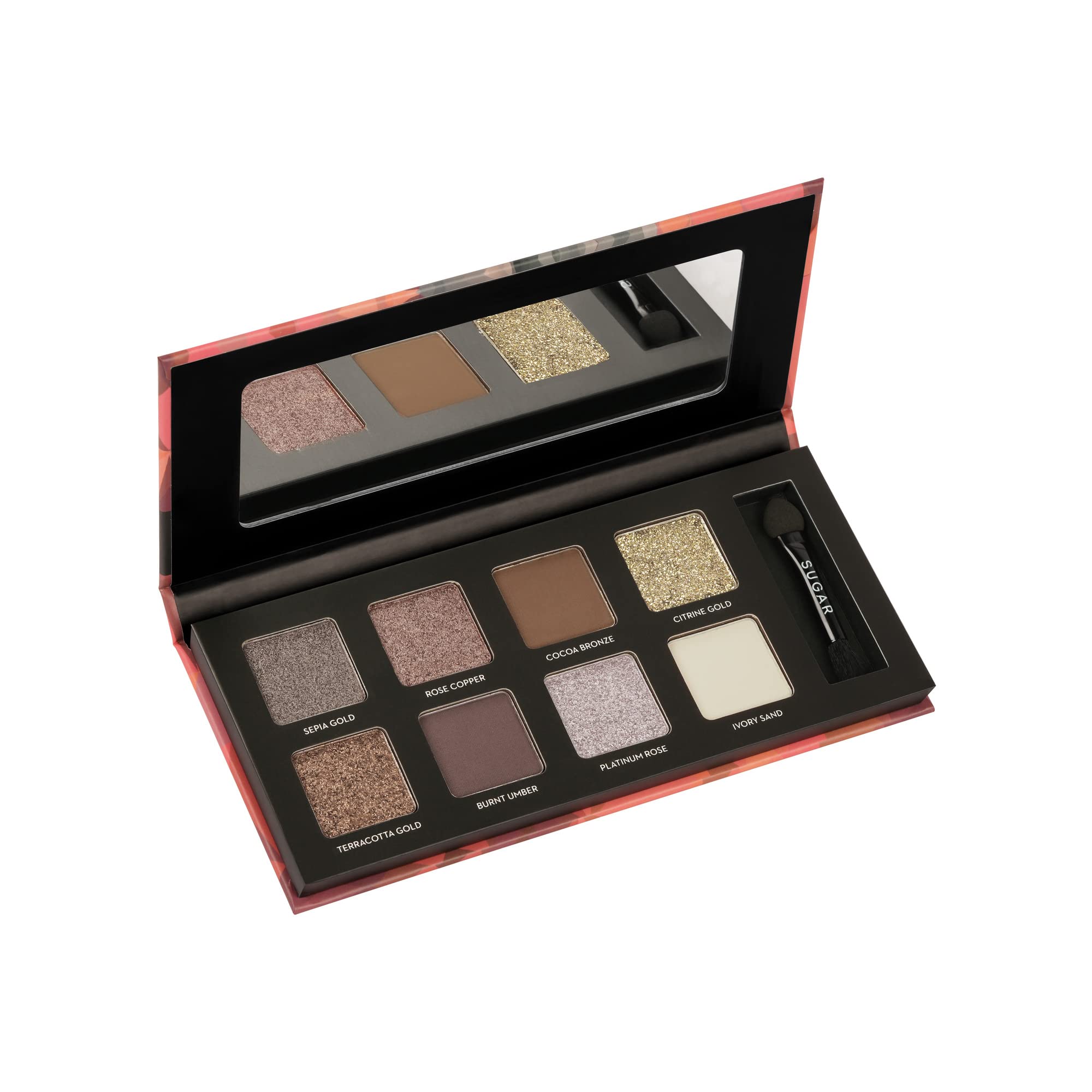 Sugar Cosmetics Blend The Rules Eyeshadow Palette | Long Lasting, Smudge Proof & Shimmery Finish | 10.4 Gm - 05 Willow (Brazen B