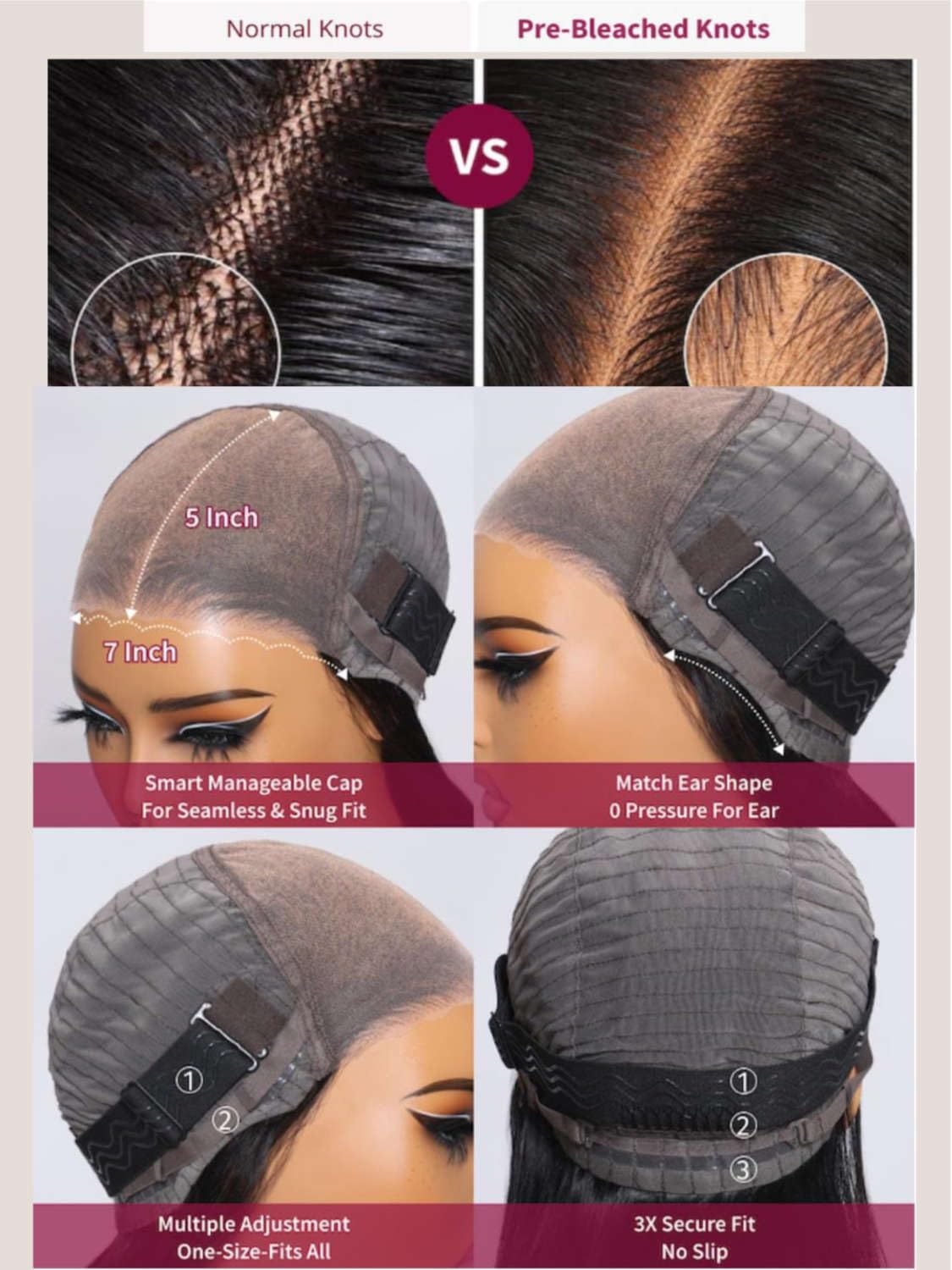 Beauty Forever Bye Bye Knots Wig 7X5 Pre-Everything Water Wave Put On And Go Glueless Wigs With Invisible Knots Pre Cut Lace Hum
