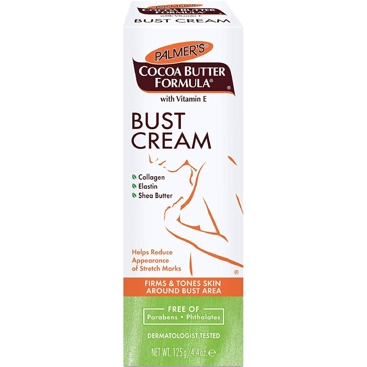 Palmer'S Cocoa Butter Formula Bust Cream With Vitamin E, 4.4 Ounces Each (Pack Of 2)