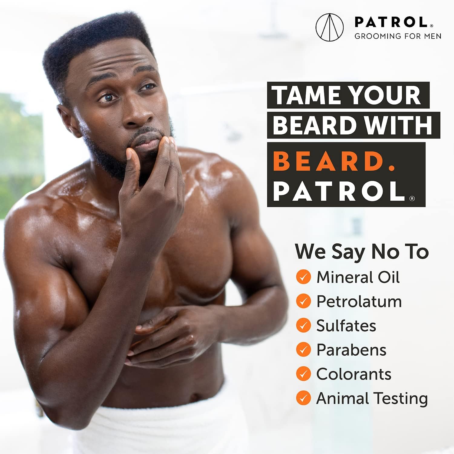 Beard Patrol Men's Beard Oil - Softens, Smooths & Strengthens Beard Growth - Grooming Beard and Mustache Maintenance Treatment -