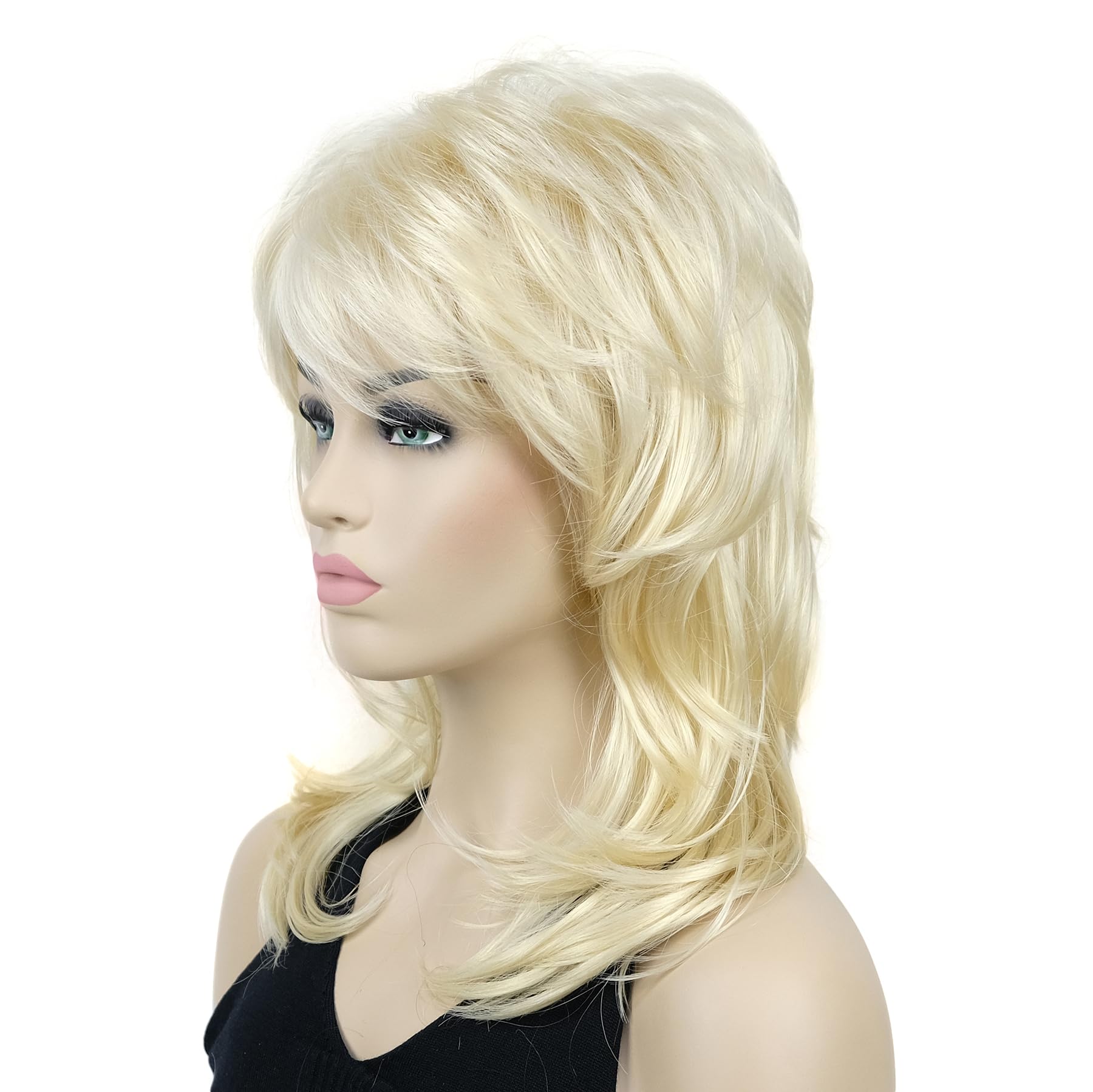 Lydell Long Soft Shaggy Layered Classic Cap Full Synthetic Wigs (613 Blonde)