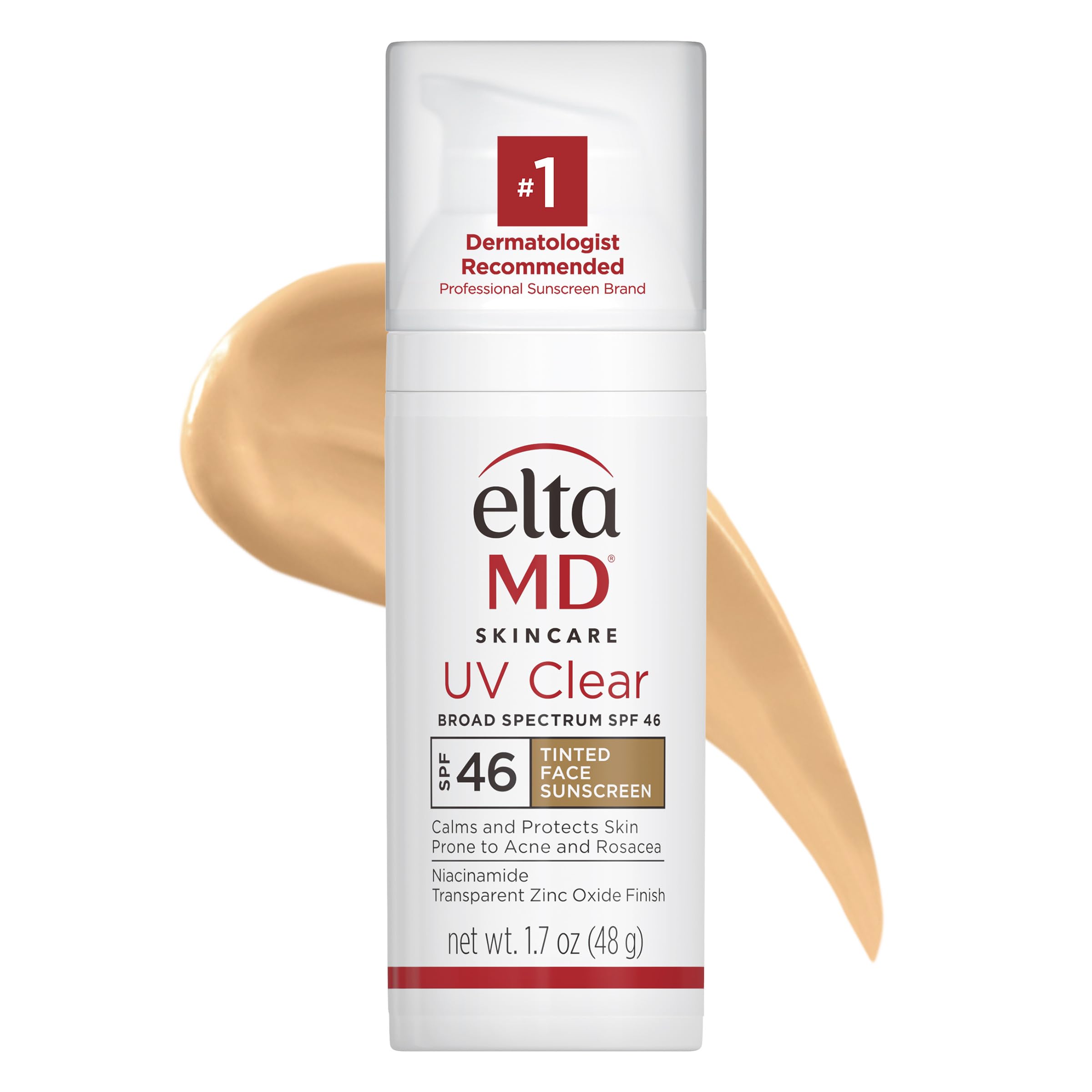 UV Clear Facial Sunscreen SPF 46 - Tinted by EltaMD for Unisex - 1.7 oz Sunscreen