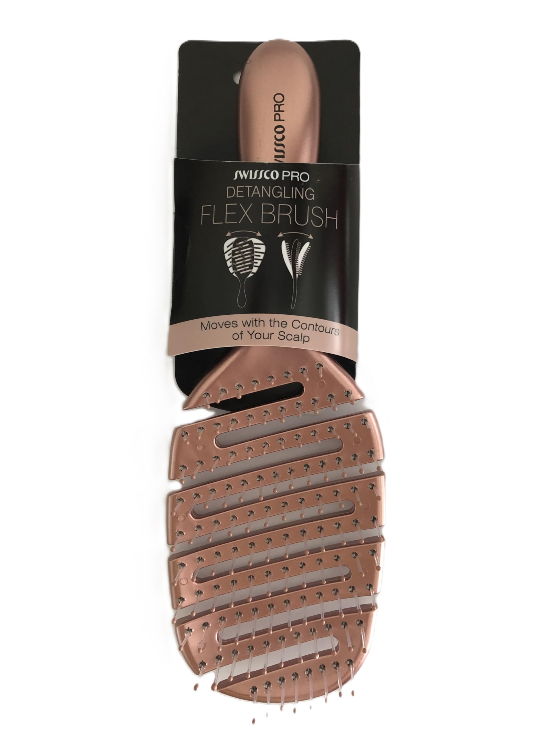Swissco Pro Detangling Flex Brush (Rose Gold) (Rose Gold)
