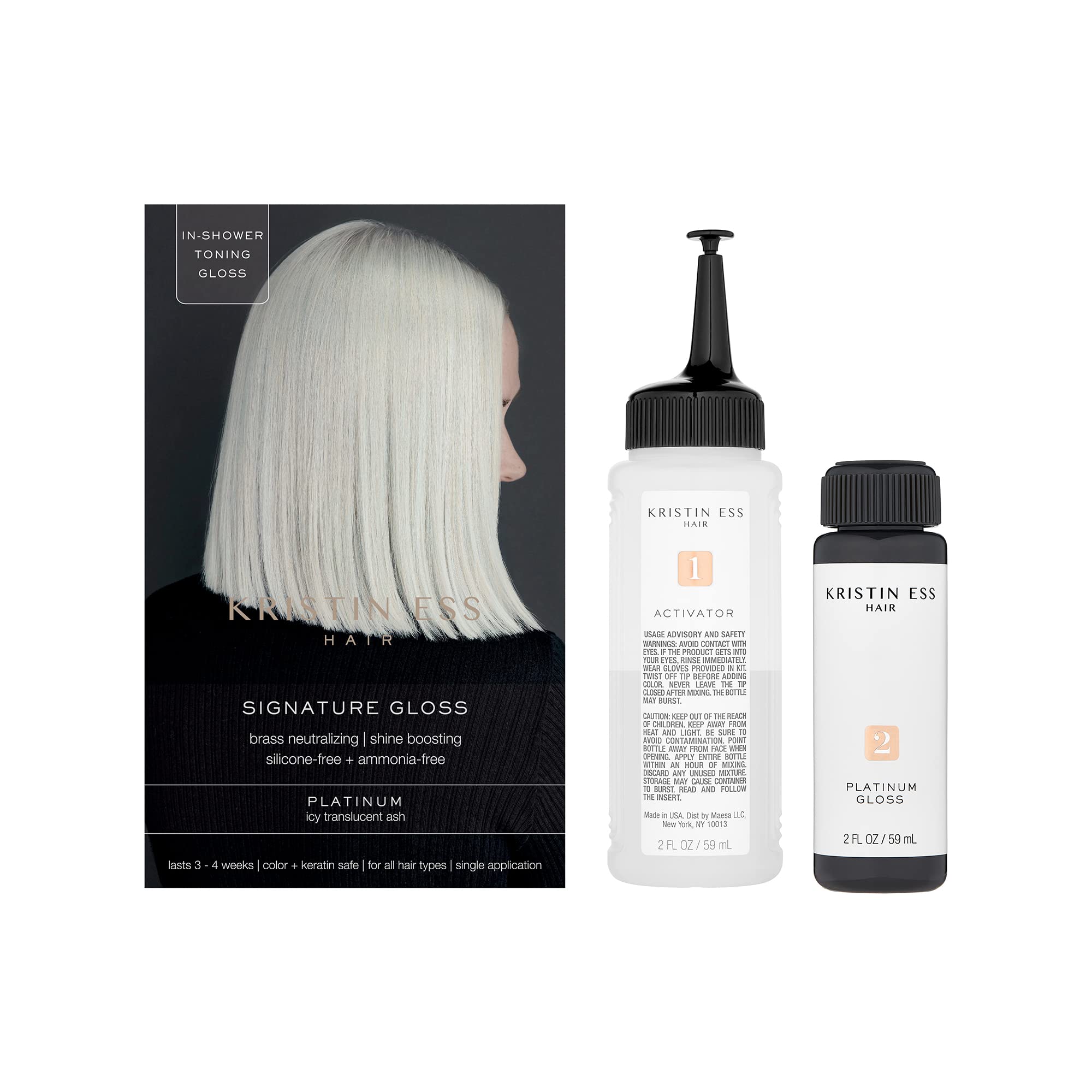 Kristin Ess The One Signature Hair Gloss  Platinum: Icy Translucent Ash