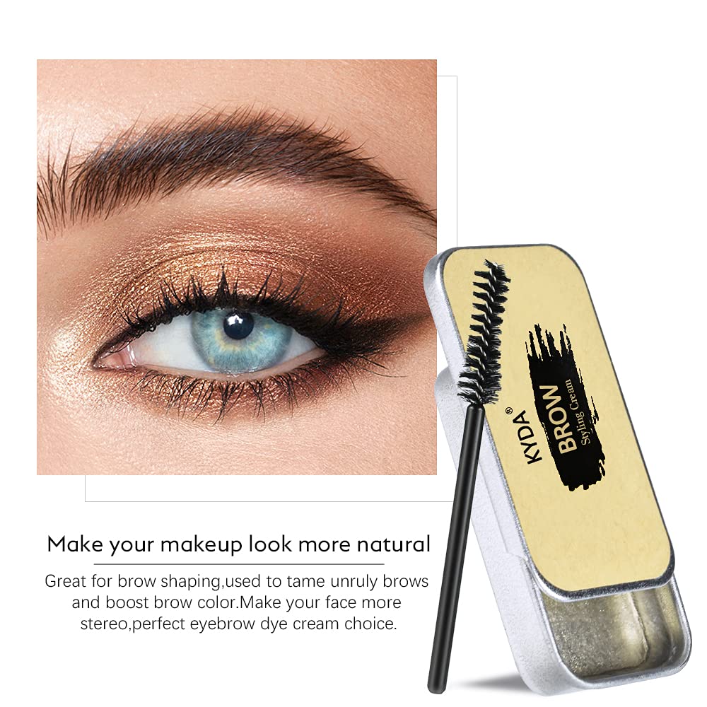 Ownest Eyebrow Styling Soap Kit, Long Lasting Waterproof Smudge Proof Pomade For Natural Brows, 3D Feathery Brows Makeup Balm