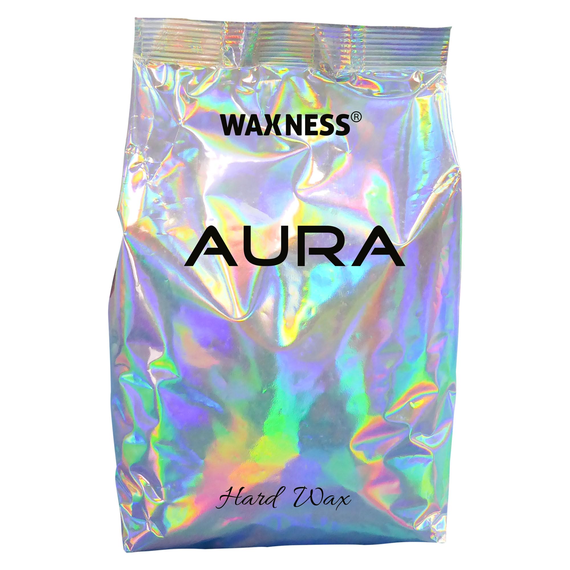 Waxness Aura Hard Wax Beads 2.2 lb (1 kg)  RosinFree Synthetic Stripless Wax with DemiCreamy Texture for All Skin and Hair Ty