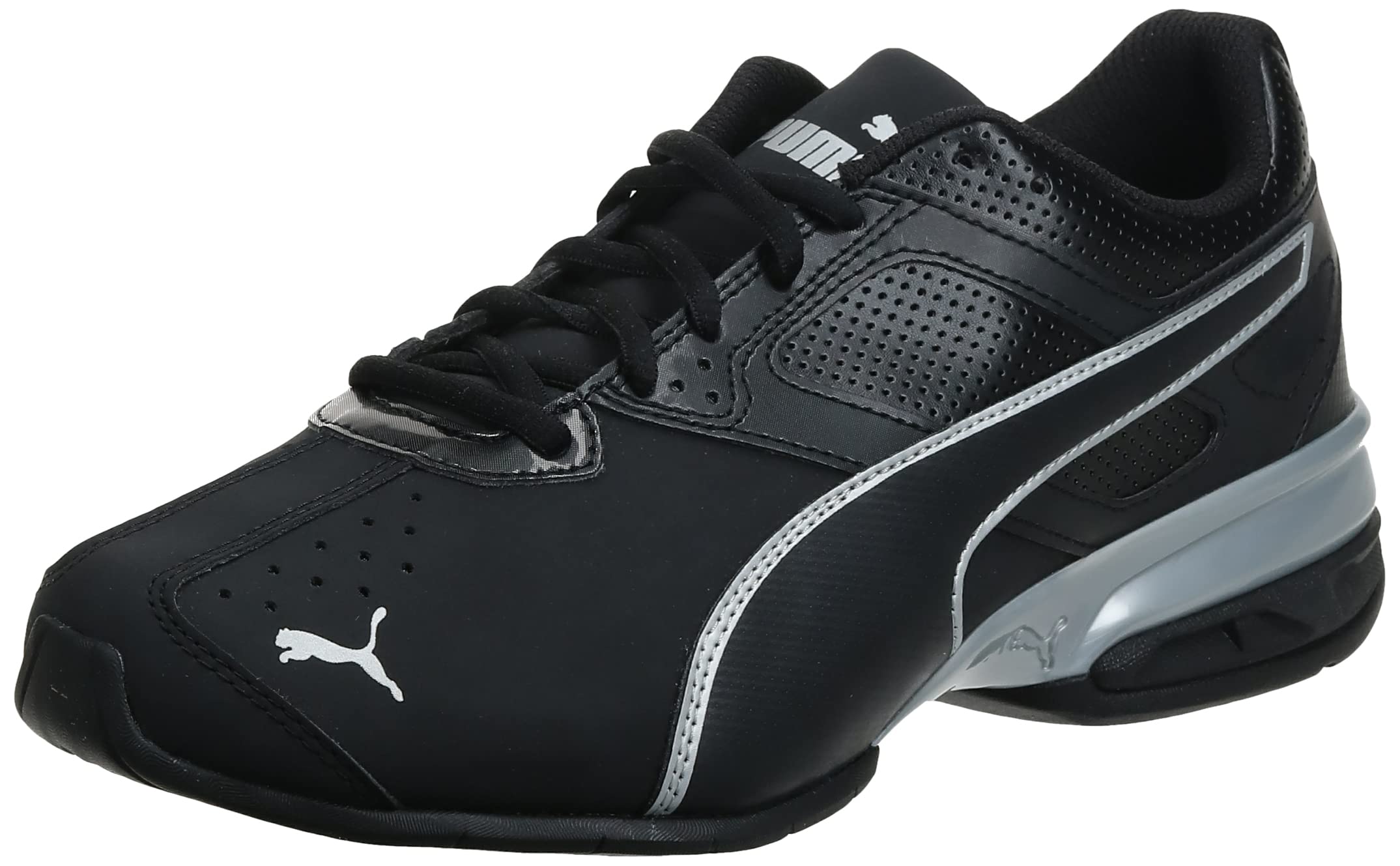 PUMA Mens TAZON 6 FM Cross Training Sneaker, Puma Black-Puma Silver, 7