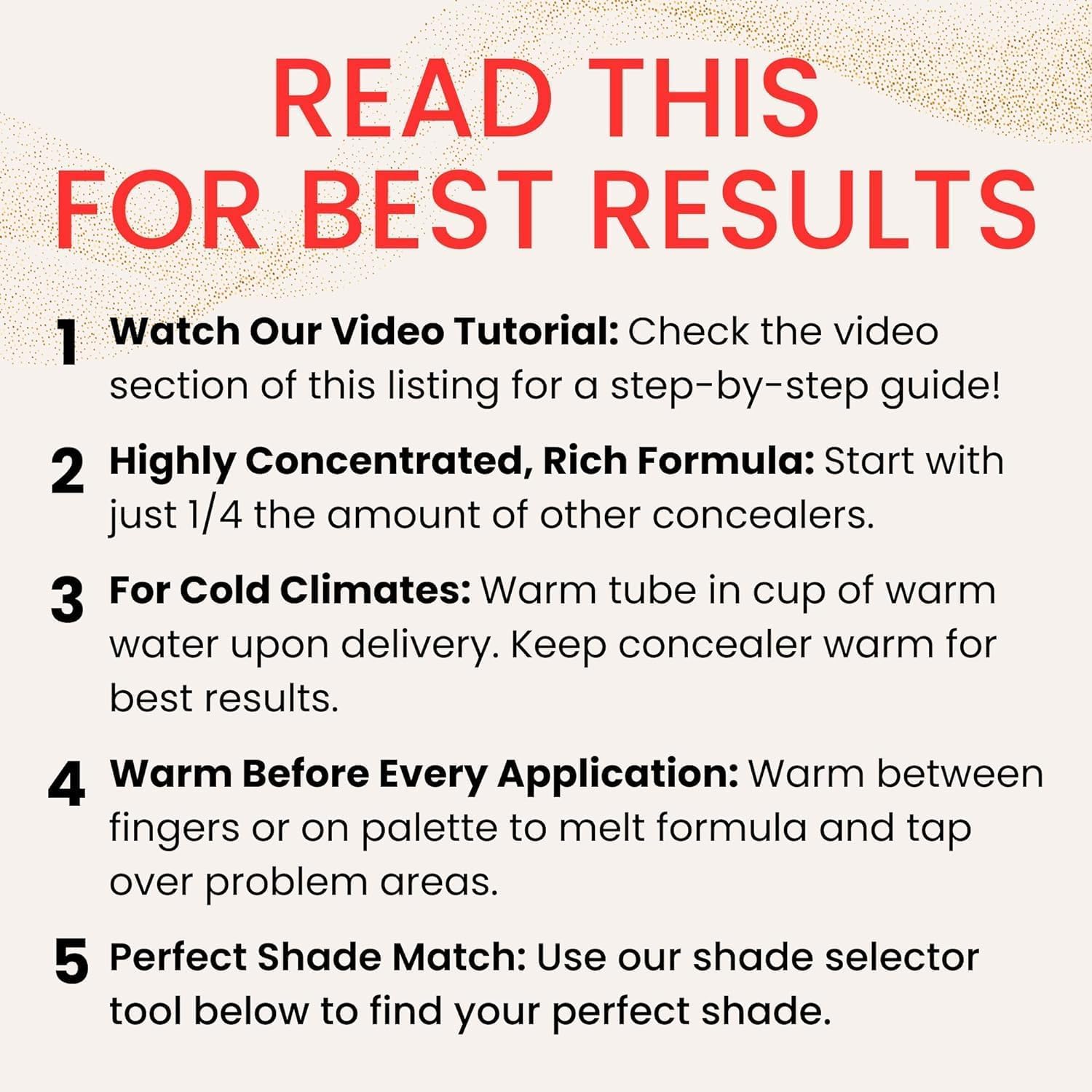 Fira Luxury Concealer With Anti-Aging - All Day Coverage For Dark Circles, Fine Lines, Wrinkles & Spots - Bisque, 0.5 Ounce