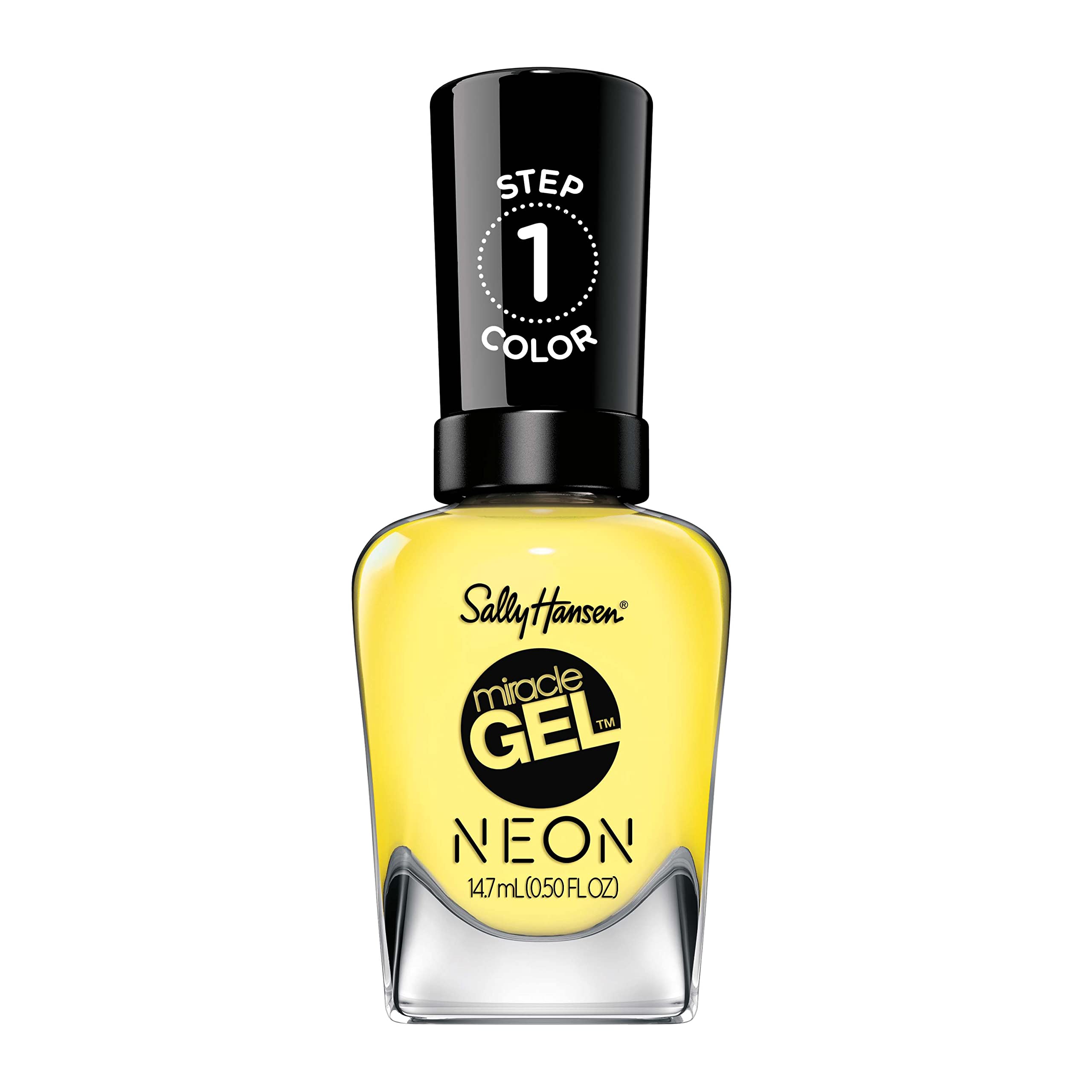 Sally Hansen Miracle Gel Neons Collection Lemon Drop Pop, Shelf Pack Of 2