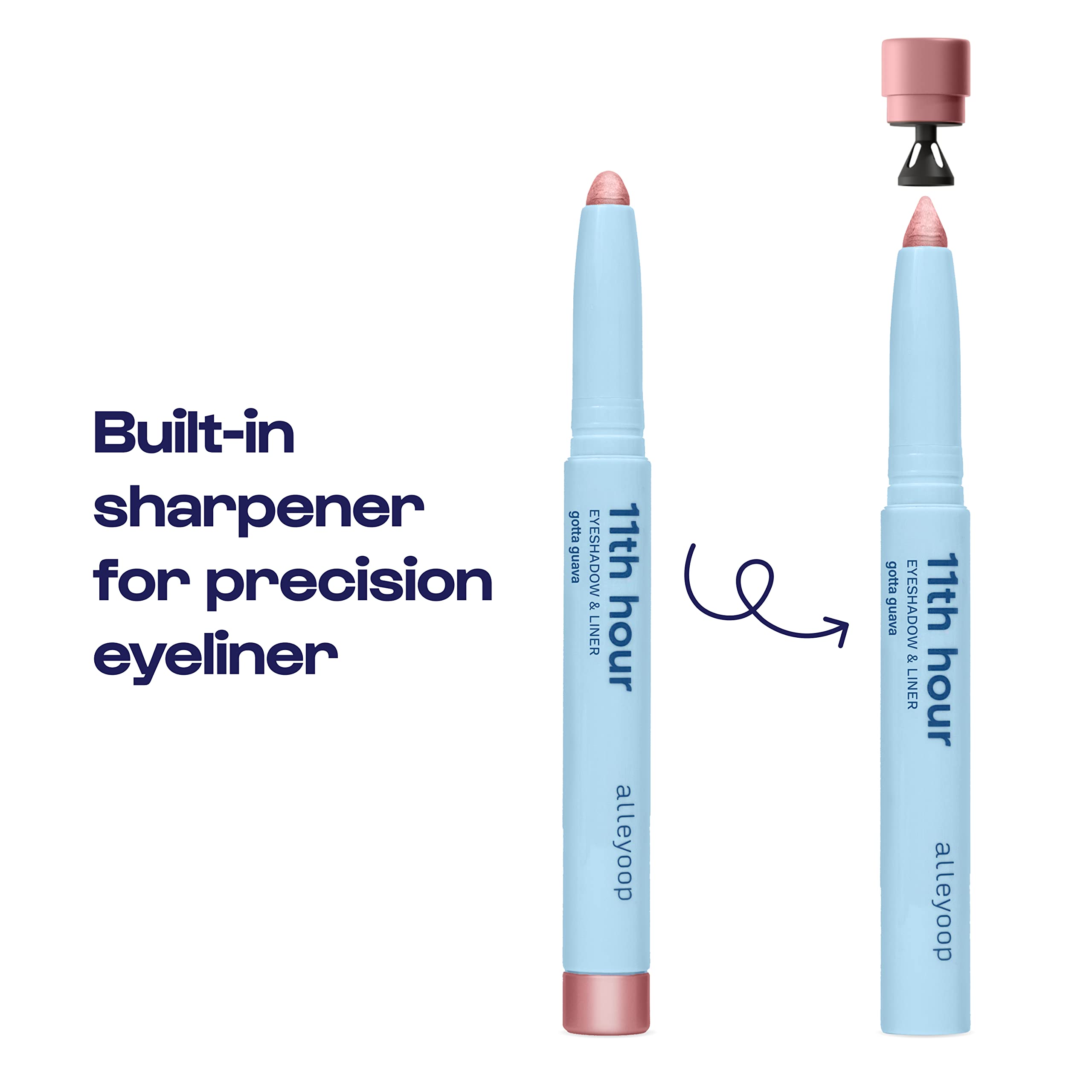 Alleyoop 11Th Hour Cream Eye Shadow Sticks - Gotta Guava (Shimmer) - Award-Winning Eyeshadow Stick - Smudge-Proof And Crease Pro