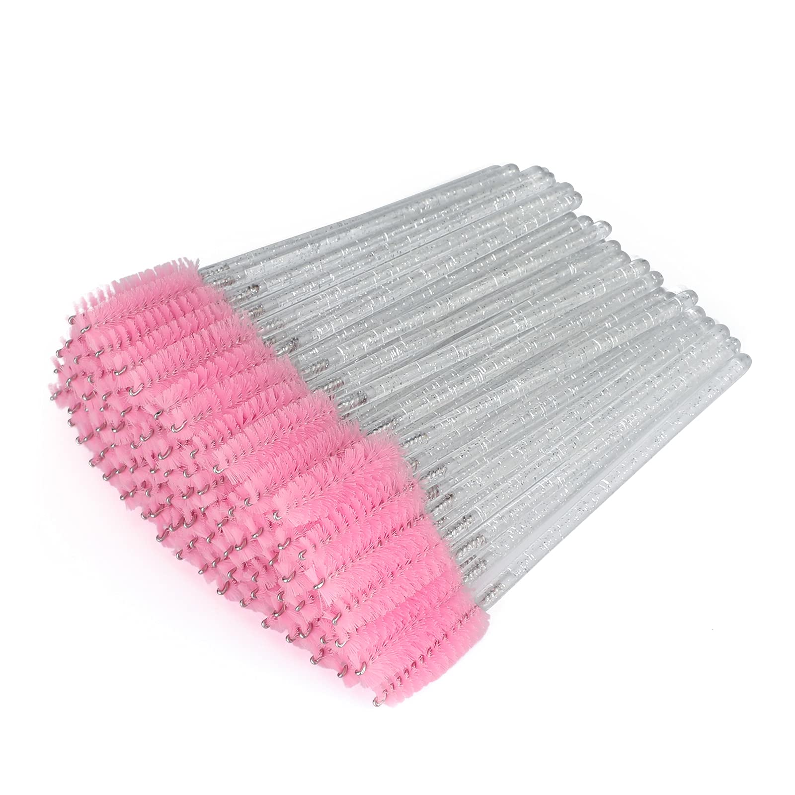 G2PLUS 300PCS Disposable Mascara Brushes, Crystal Lash Brush Makeup Kit, Adjustable Eyelash Spoolies for Eyelash Extensions, Eye