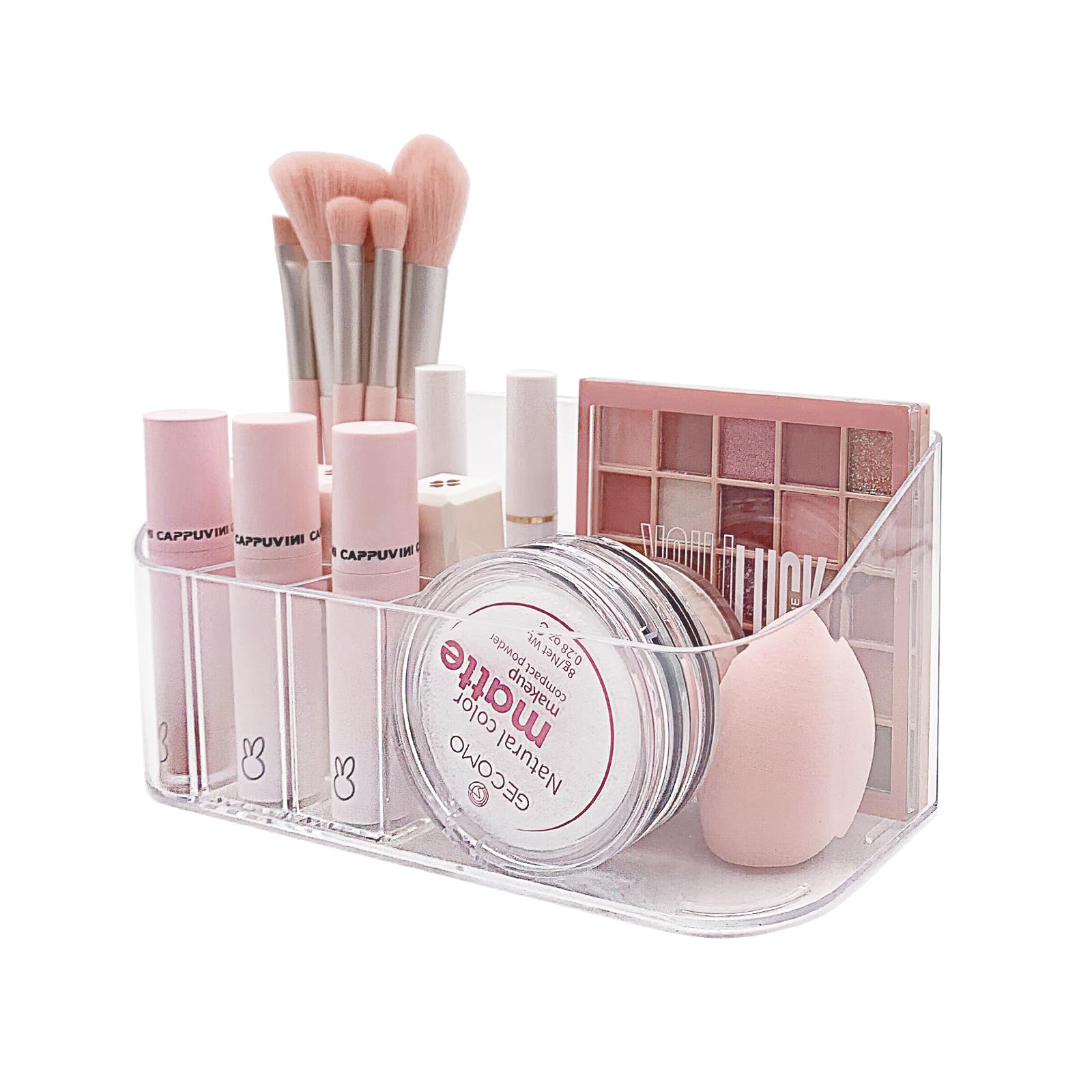 Sunficon Makeup Tray Holder Organizer Cosmetic Display Case Tabletop Desktop Vanity Countertop Bathroom Wall Cabinet Medicine St