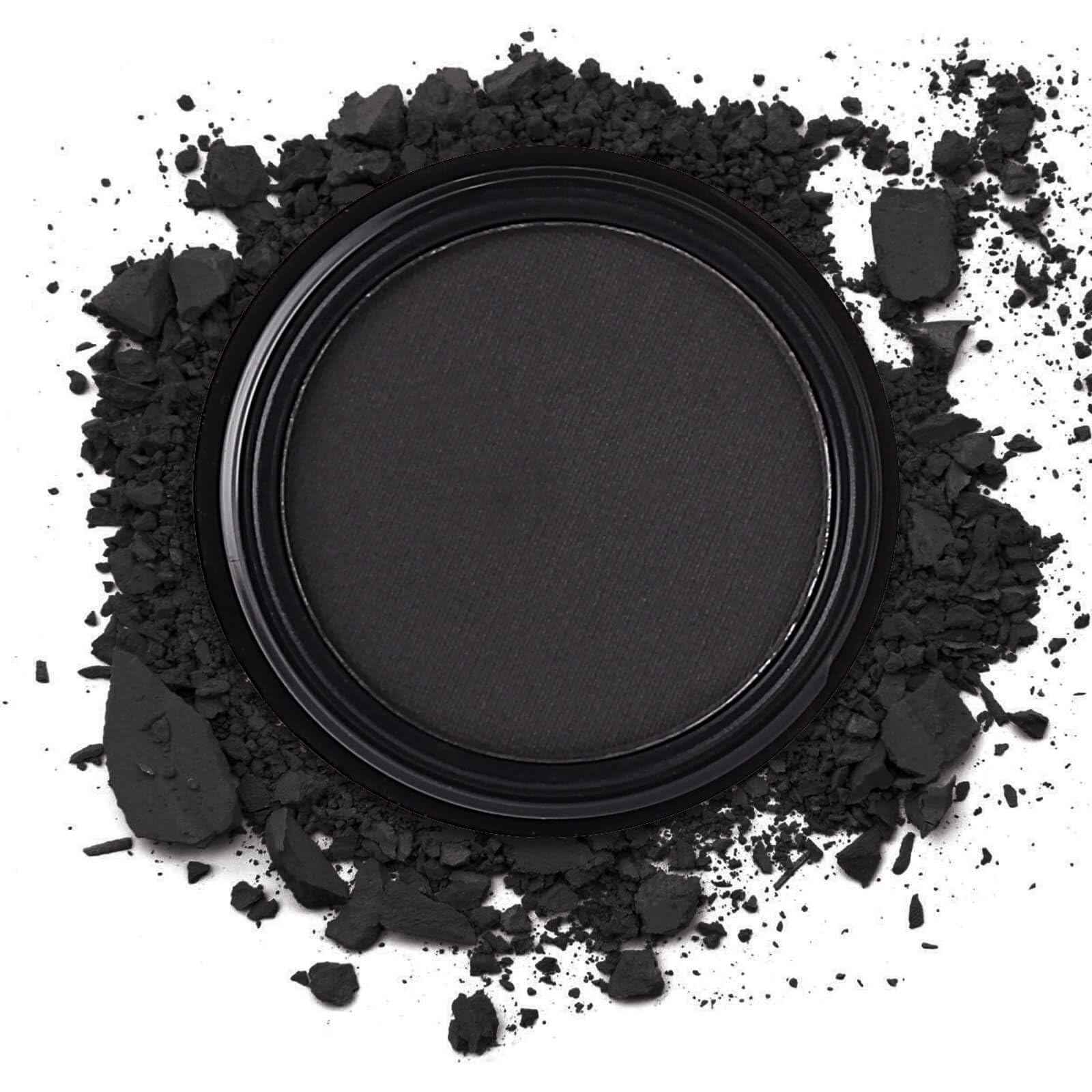MEICOLY Black Single Eyeshadow,Pressed Powder Matte Eye shadow,Ash Eye Black Special Effects Powder,Opaque Vegan Cruelty Free Ey