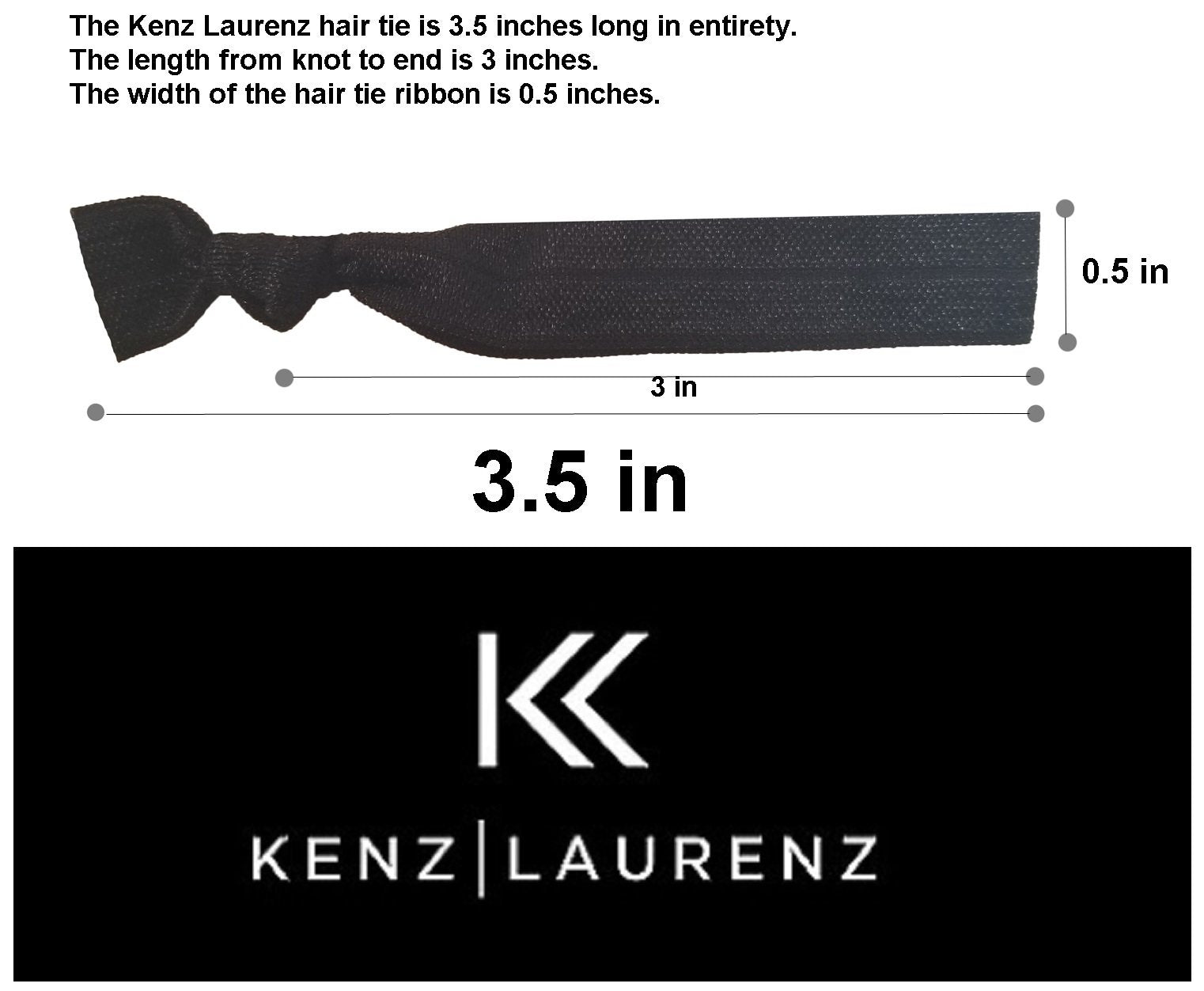 20 No Crease Hair Ties - NEW 20 Pack Prints and Solids Assortment - By Kenz Laurenz