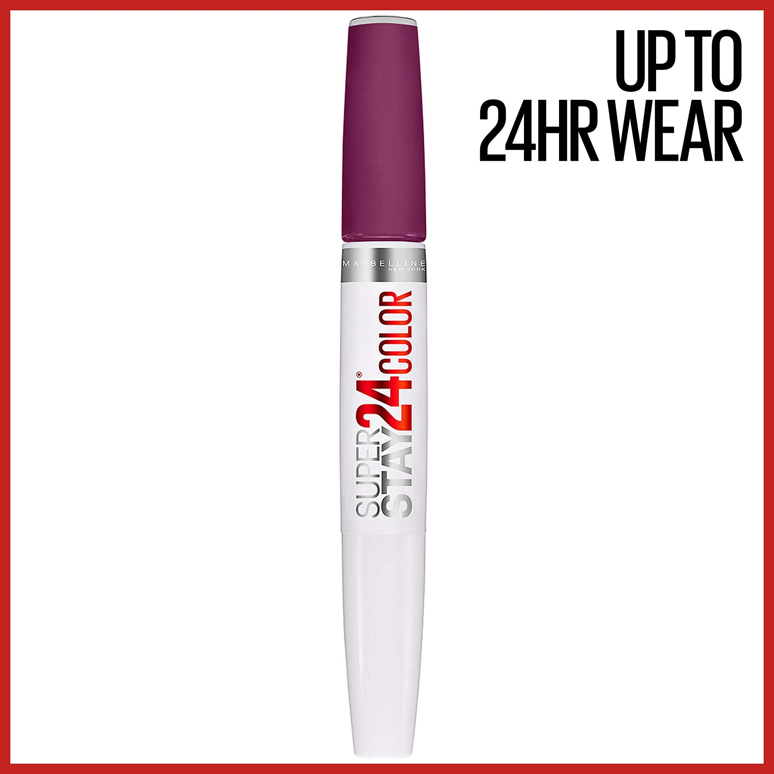 Maybelline Superstay 24 2-Step Liquid Lipstick Makeup, Boundless Berry, 1 Kit