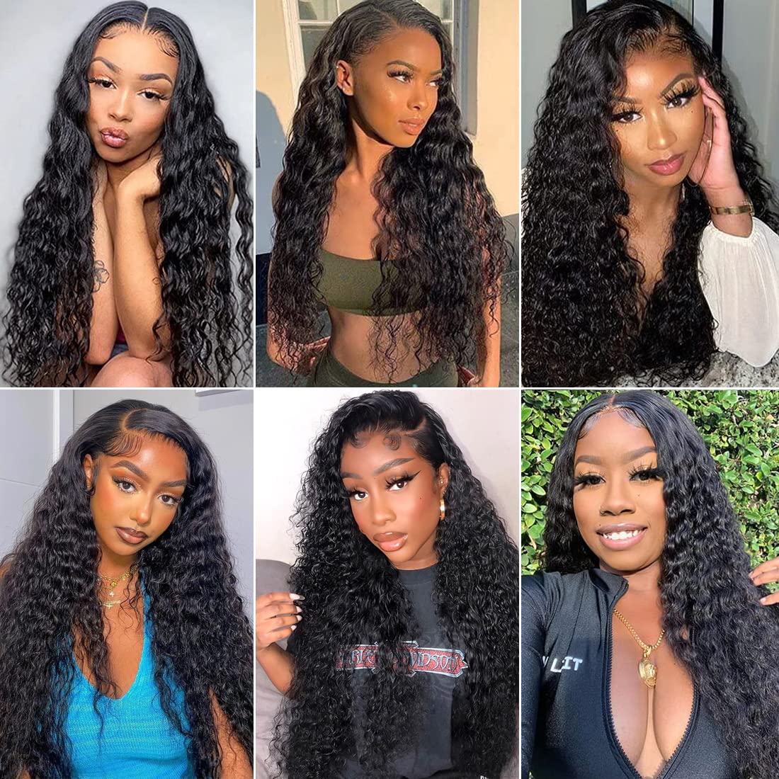 Nervoss Hd Lace Front Wigs Human Hair Water Wave 13X4 Lace Front Wigs Pre Plucked With Baby Hair Deep Wave Glueless Transparent