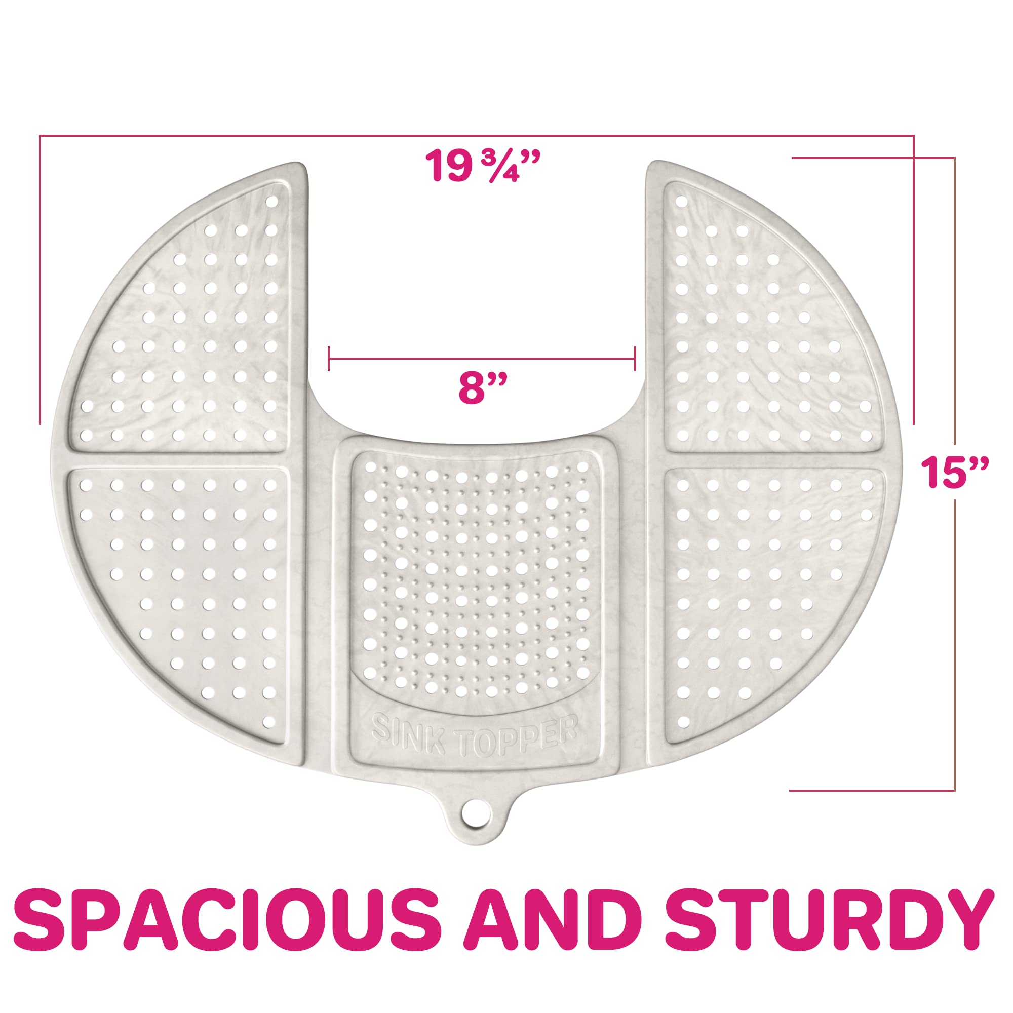 Sink Topper - Compact Foldable With Hanging Loop, Silicone Beauty Makeup Brush Cleaning Mat, Heat Resistant For Beauty Tools, Ba