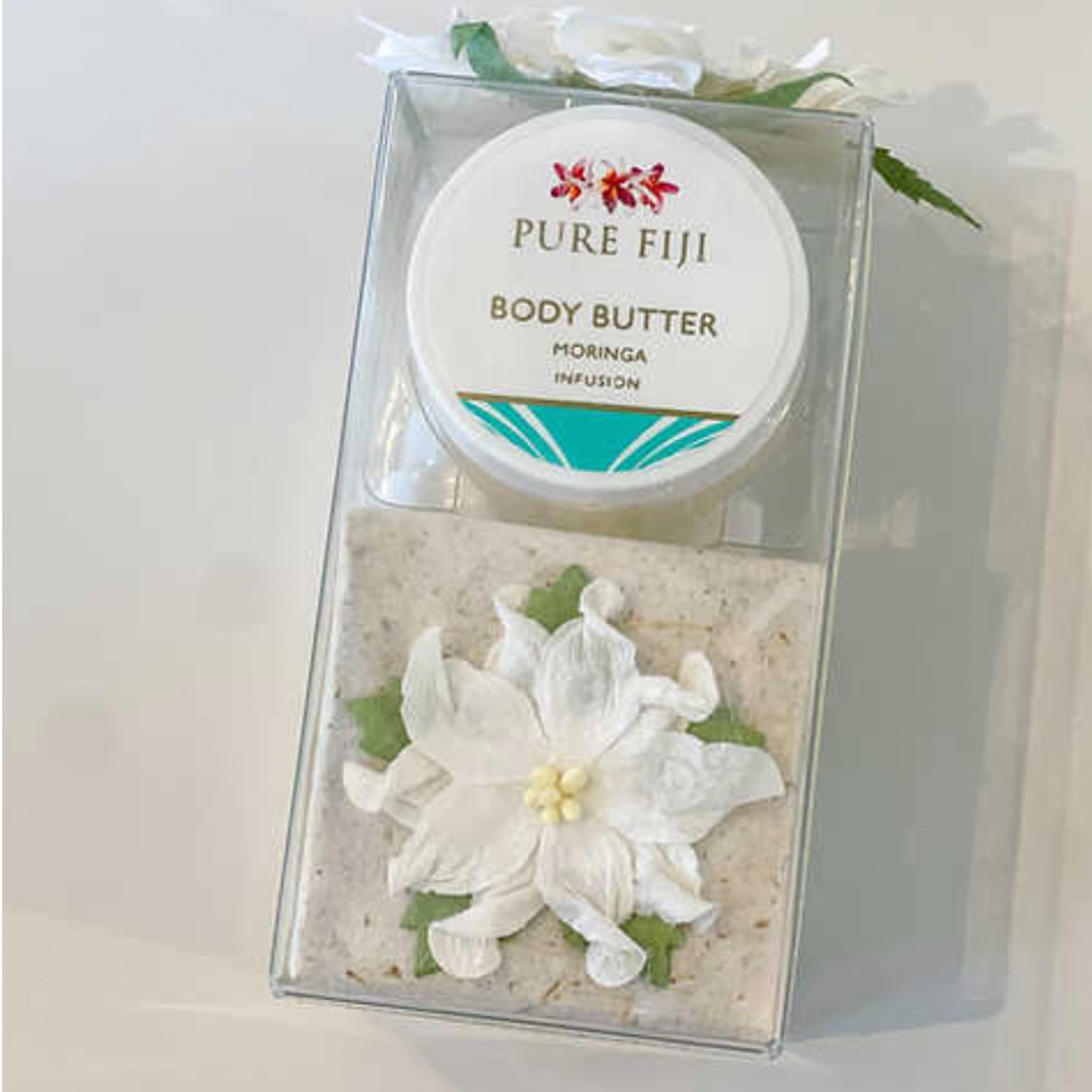 Pure Fiji Spa Gifts For Women And Man - Body Gift Box Sugar Glow With Exfoliating Scrub, Bath And Body Oil, Body Butter And Body