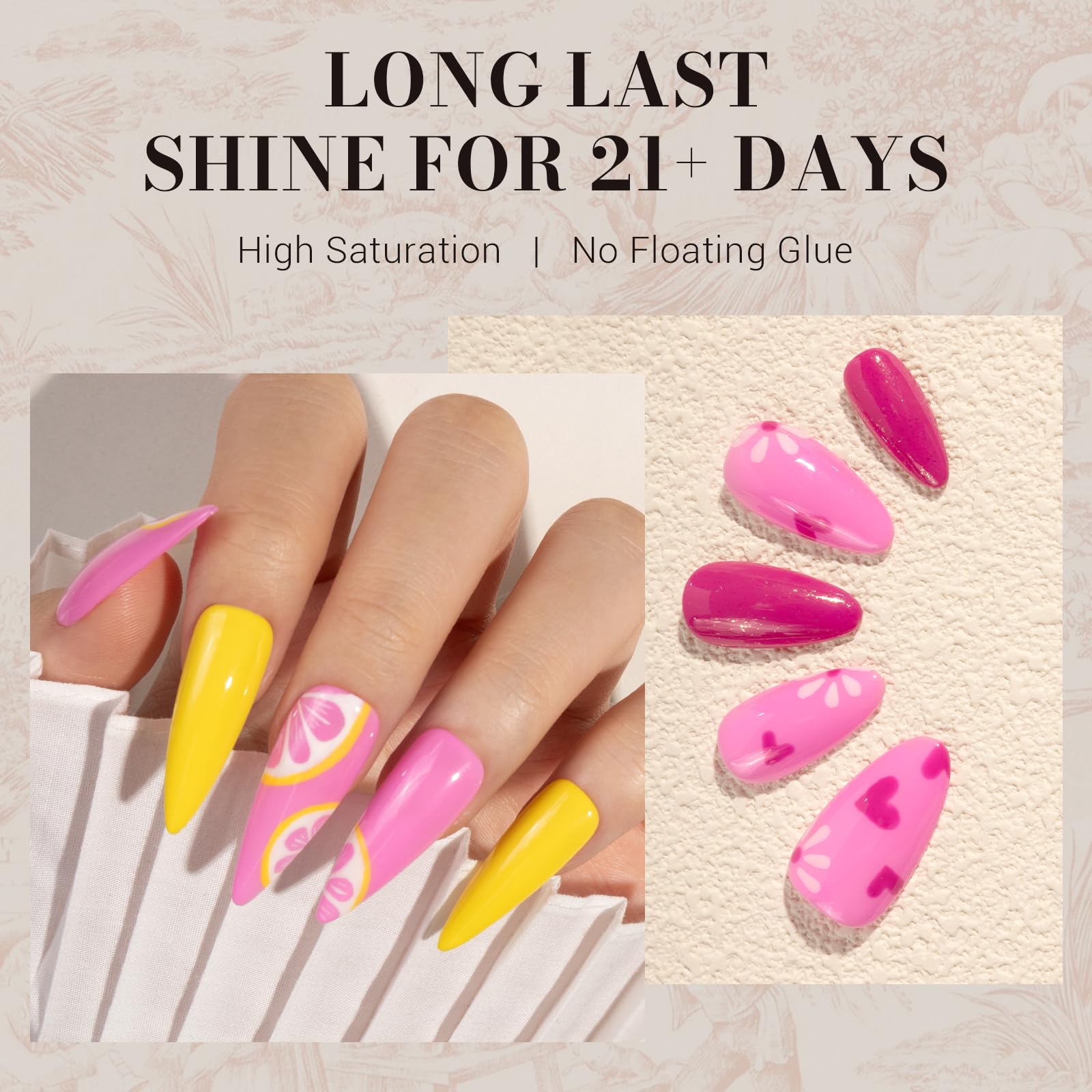 Melodysusie Pink Gel Nail Polish,0.5Fl Oz Light Pink Nails Soak Off Uv Led Bright Pink Gel Polish Gift For Women Nail Art Manicu