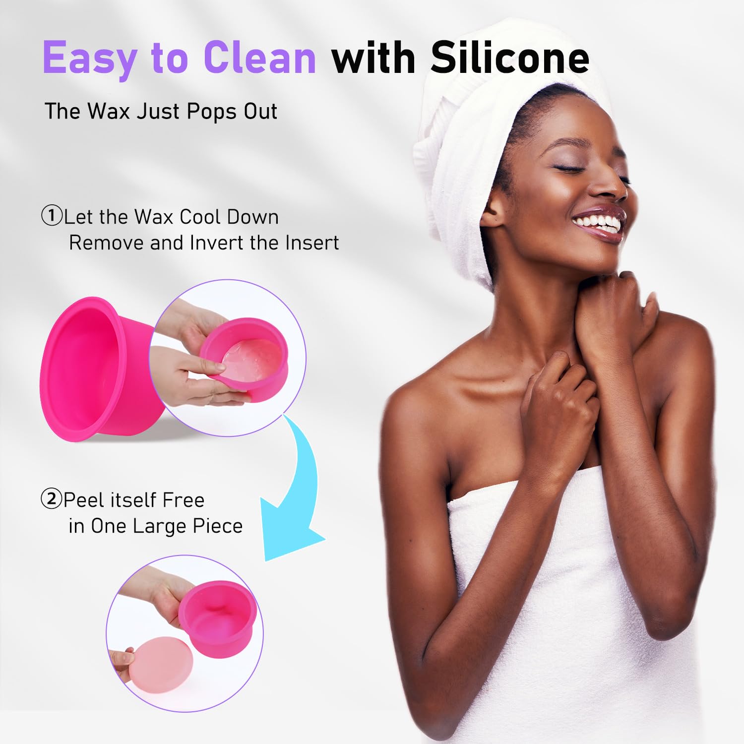 Smart Digital Wax Machine with Auto Temperature Control for Safe Hair Removal - Suitable for Brazilian, Bikini, Facial, Eyebrow,