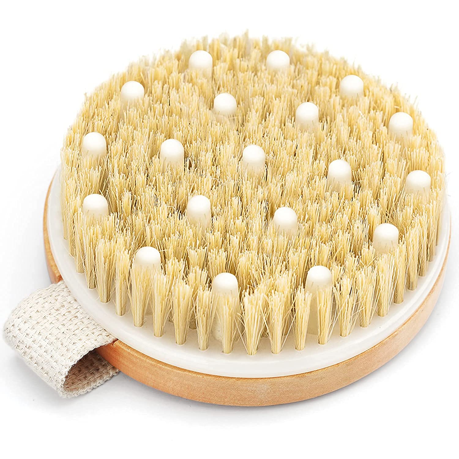Dry Brushing Body Brush, POPCHOSE Exfoliating Body Brush for Beautiful Skin, Body Scrubber for Cellulite and Lymphatic Drainage,