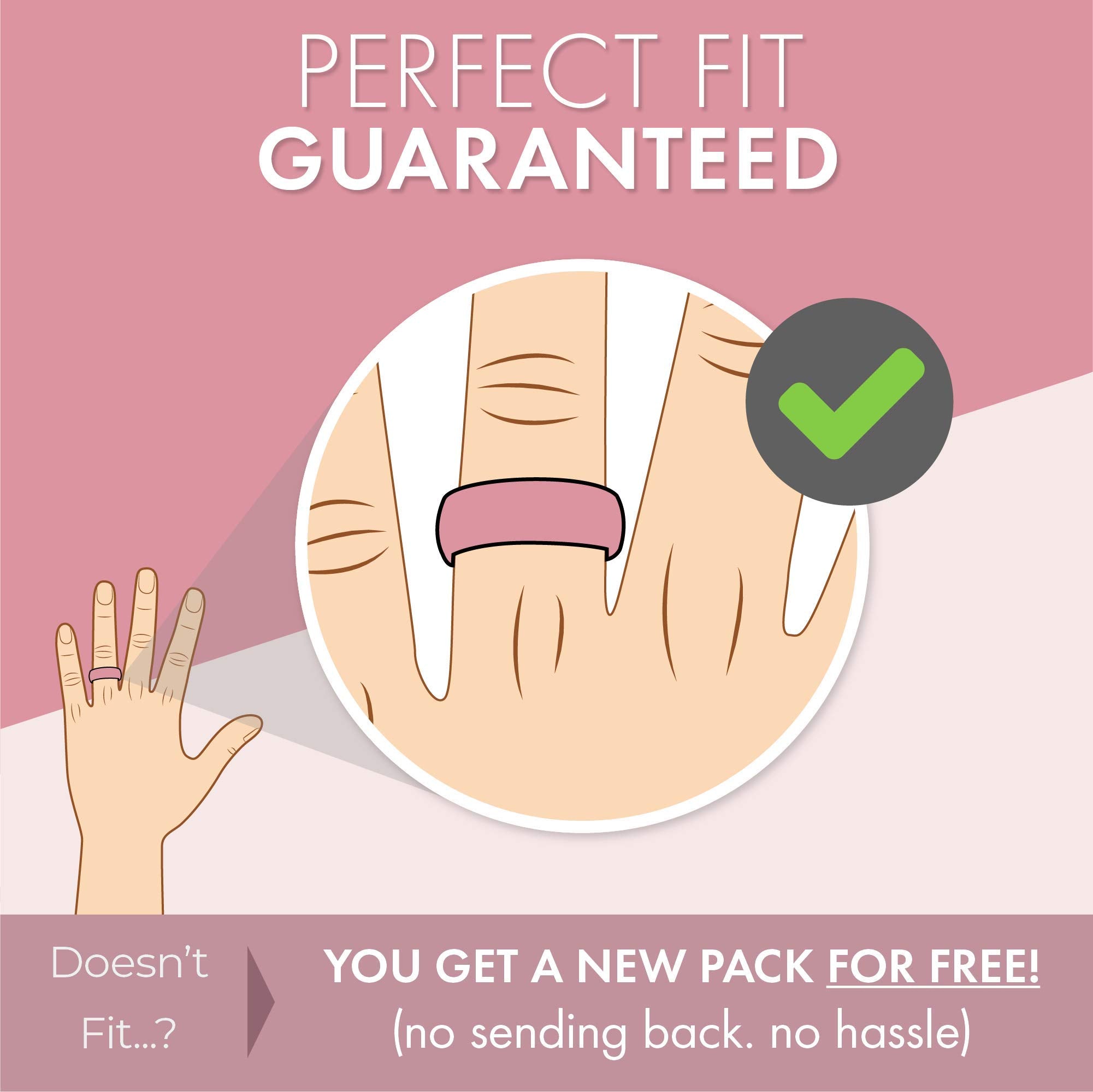 ThunderFit Thin and Stackable Silicone Rings for Women, Rubber Wedding Bands for Women Engagement Diamond Pattern 2.5mm Wide 2mm