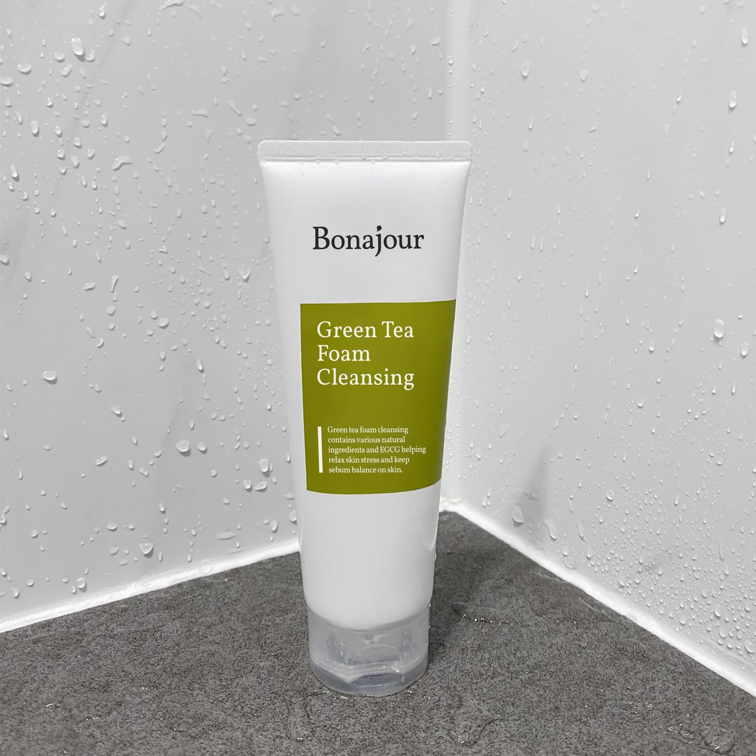 [Bonajour] Green Tea Natural Pores Foam Cleanser - The Best Facial Wash For Acne & Oily Skin 5.1Fl.Oz