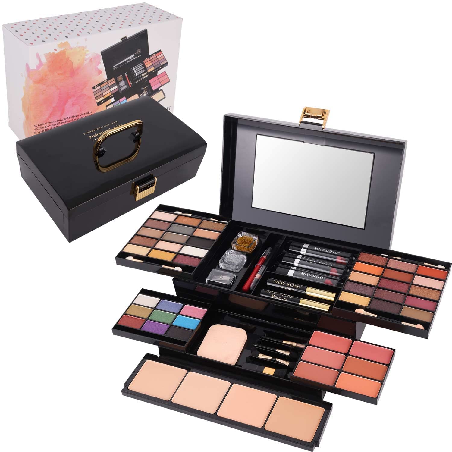 58 Colors Professional Makeup Kit For Women, All In One Full Makeup Gift Set For Women Girls Beginner With Eye Shadow Blush, Lip