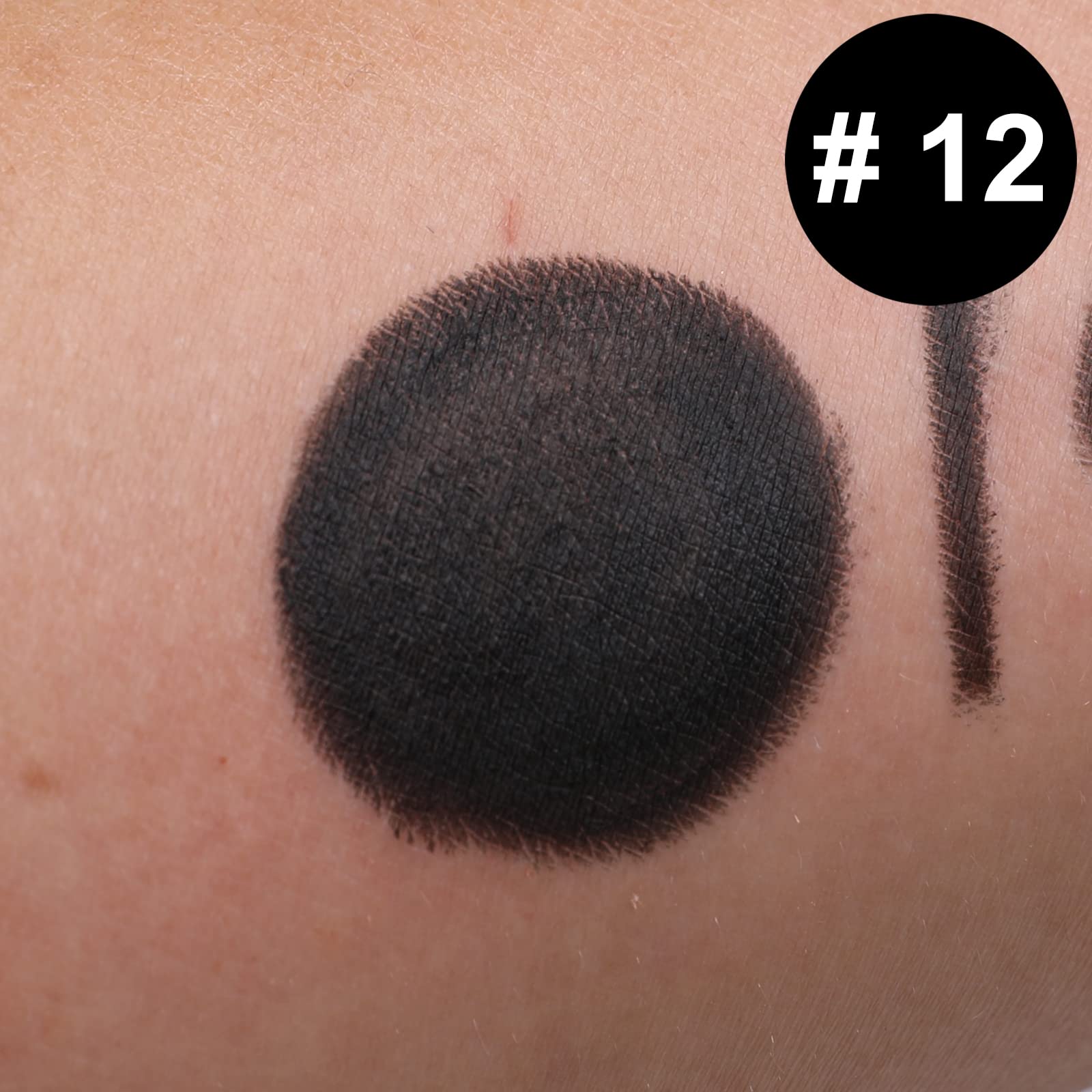 Ismine One Black Lip Liner, Professional Matte Lip Pencil Waterproof Long Lasting Smooth Natural Lip Liner (#12)