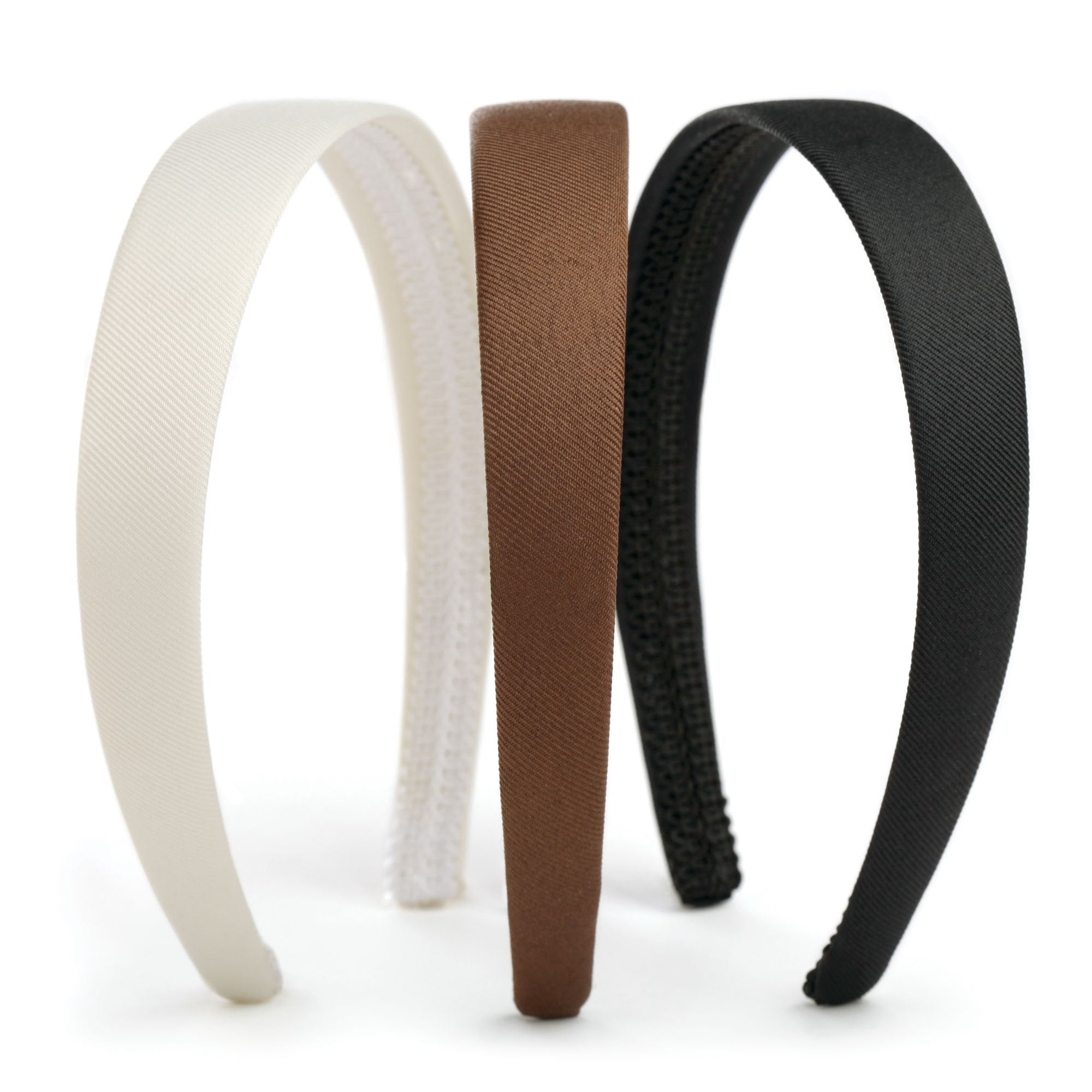 Goody Classics Fabric Covered Headbands, Assorted Colors, 3Count (Pack Of 1)