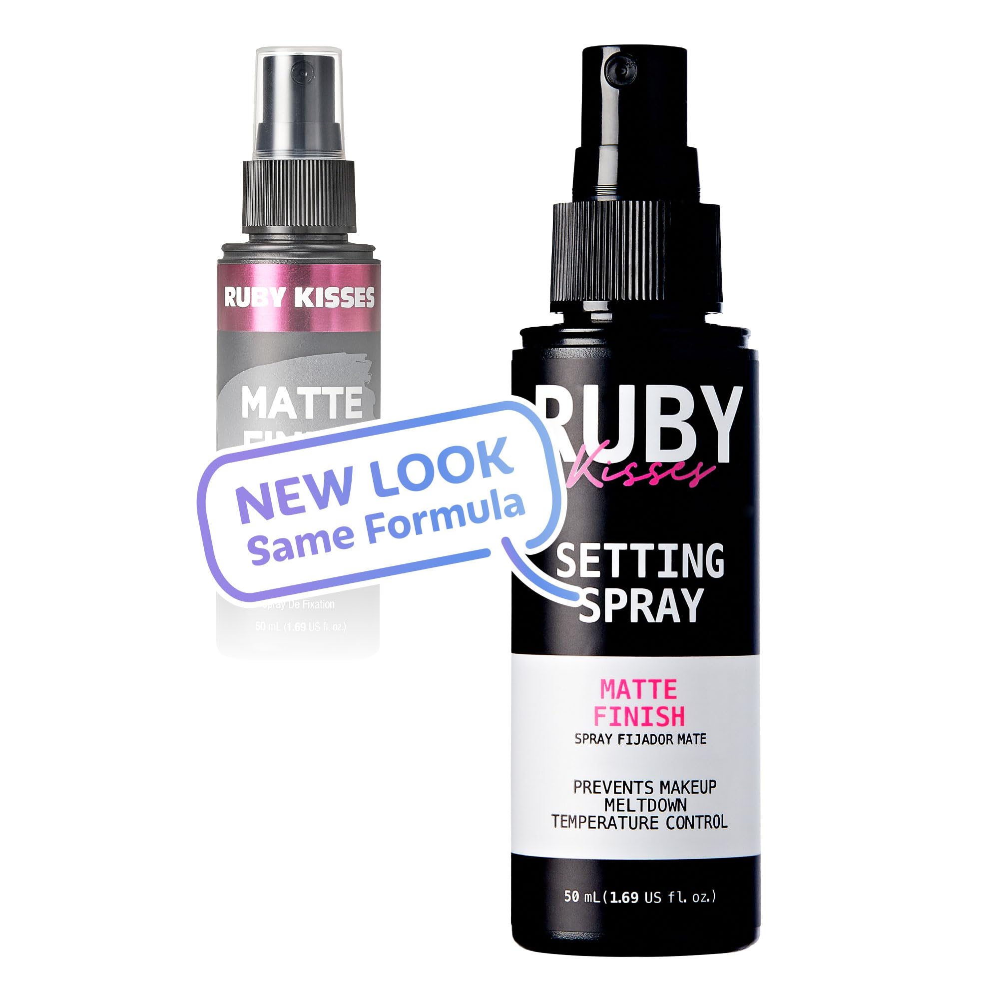Ruby Kisses 24Hr Never Touch Up Matte Finish Setting Spray 1.69 Fl Oz