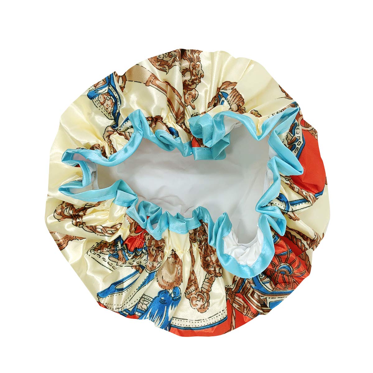 Allydrew Reusable Women'S Waterproof Shower Caps For Long Hair, Royal