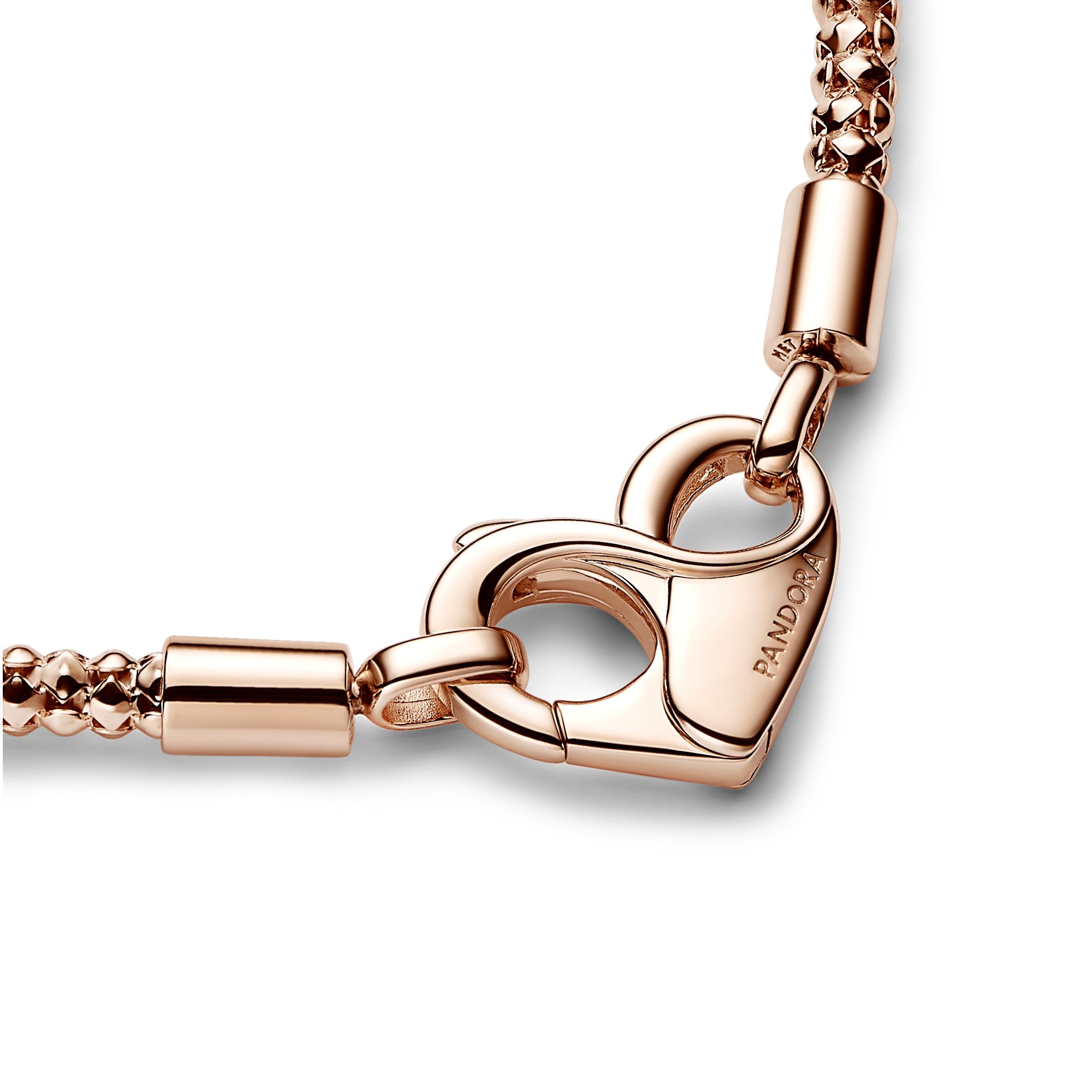 Pandora Women's Bracelet for Charms Rose Gold 582731C00, 19cm, Sterling Silver, No gemstone