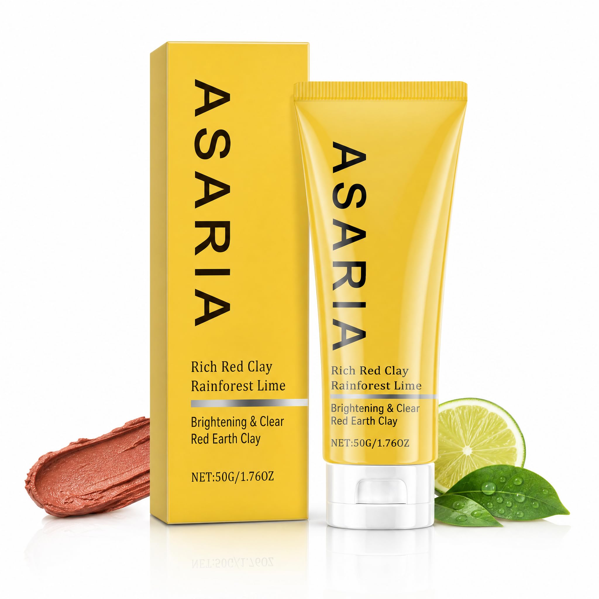 Official Australian Red Clay Mask, Deep Cleansing Kaolin Clay Face Mask with Kakadu Plum & Vitamin C, Pore Care Oil Control Faci