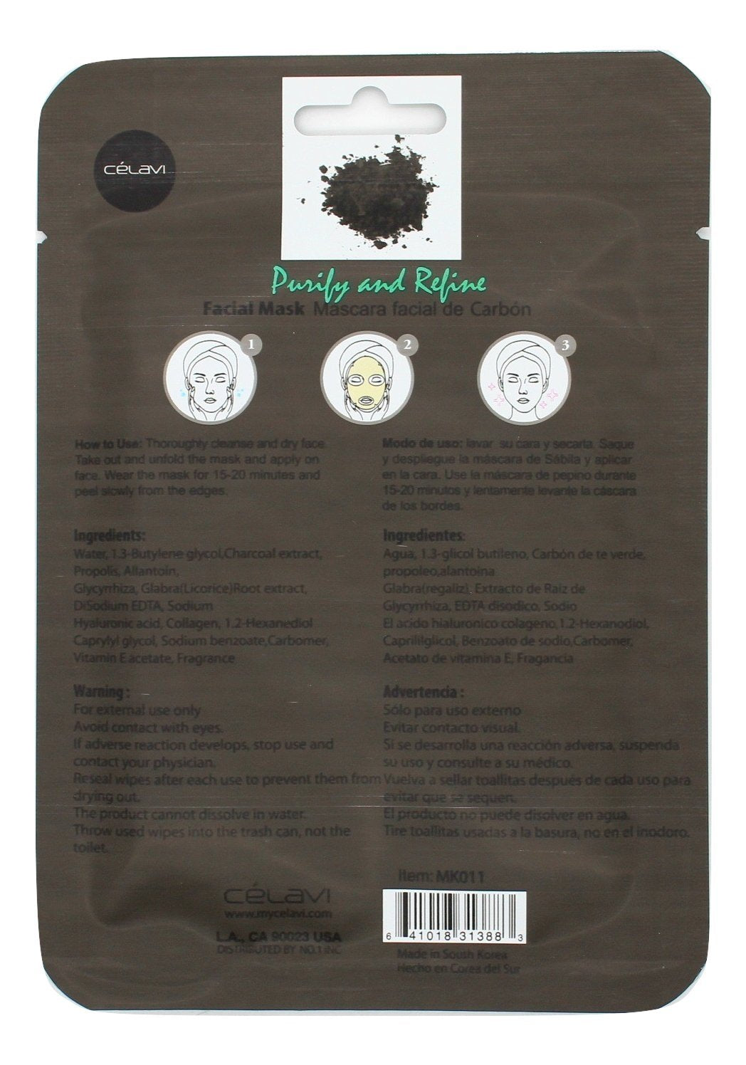 Celavi Facial Mask Set Korean Essence Sheet Masks (12-Pcs, Ginseng)