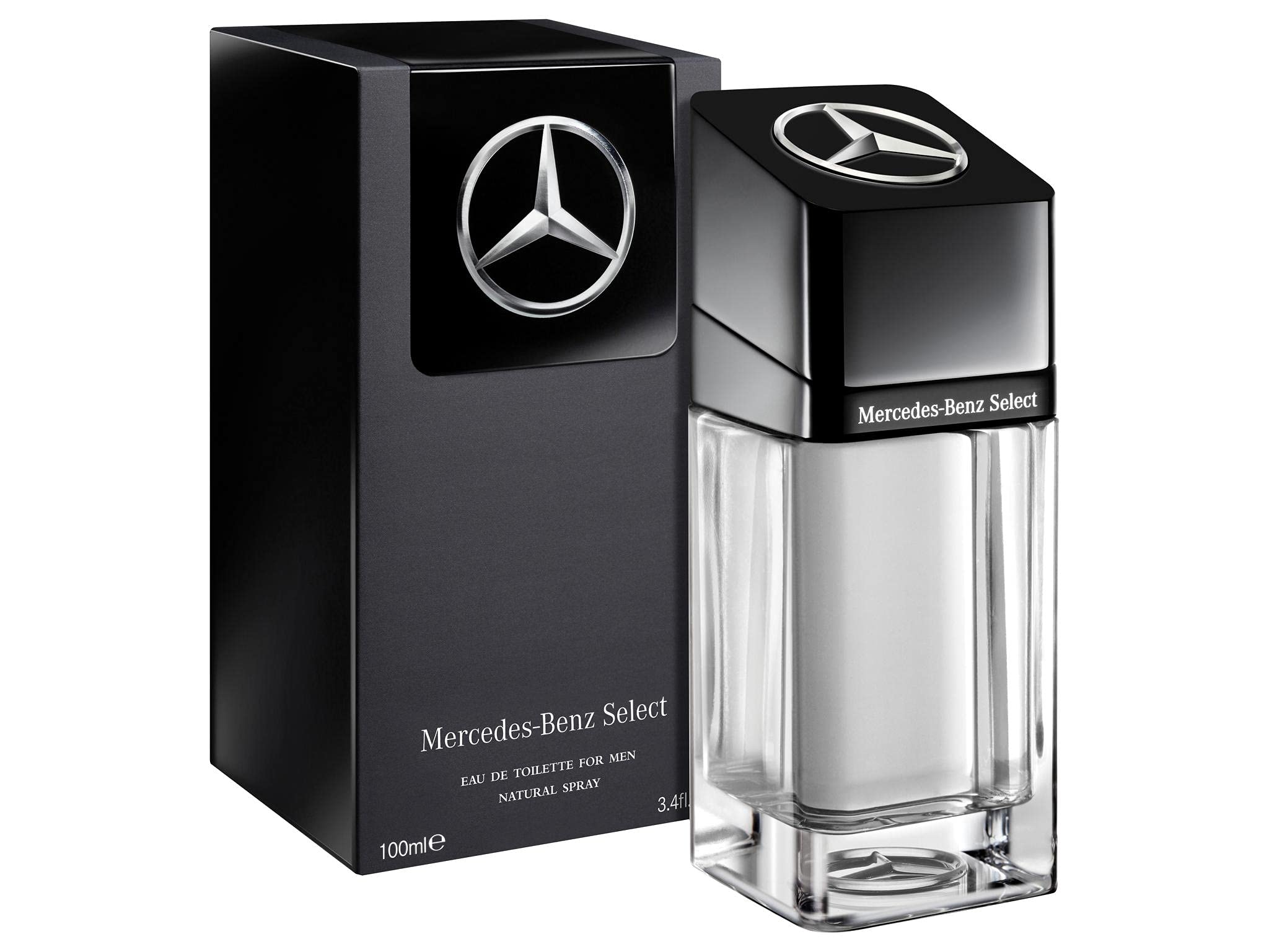 Mercedes Benz Select Eau De Toilette, Natural Spray For Men, Crisp And Contemporary Scent, Woody, 3.4 Fl Oz
