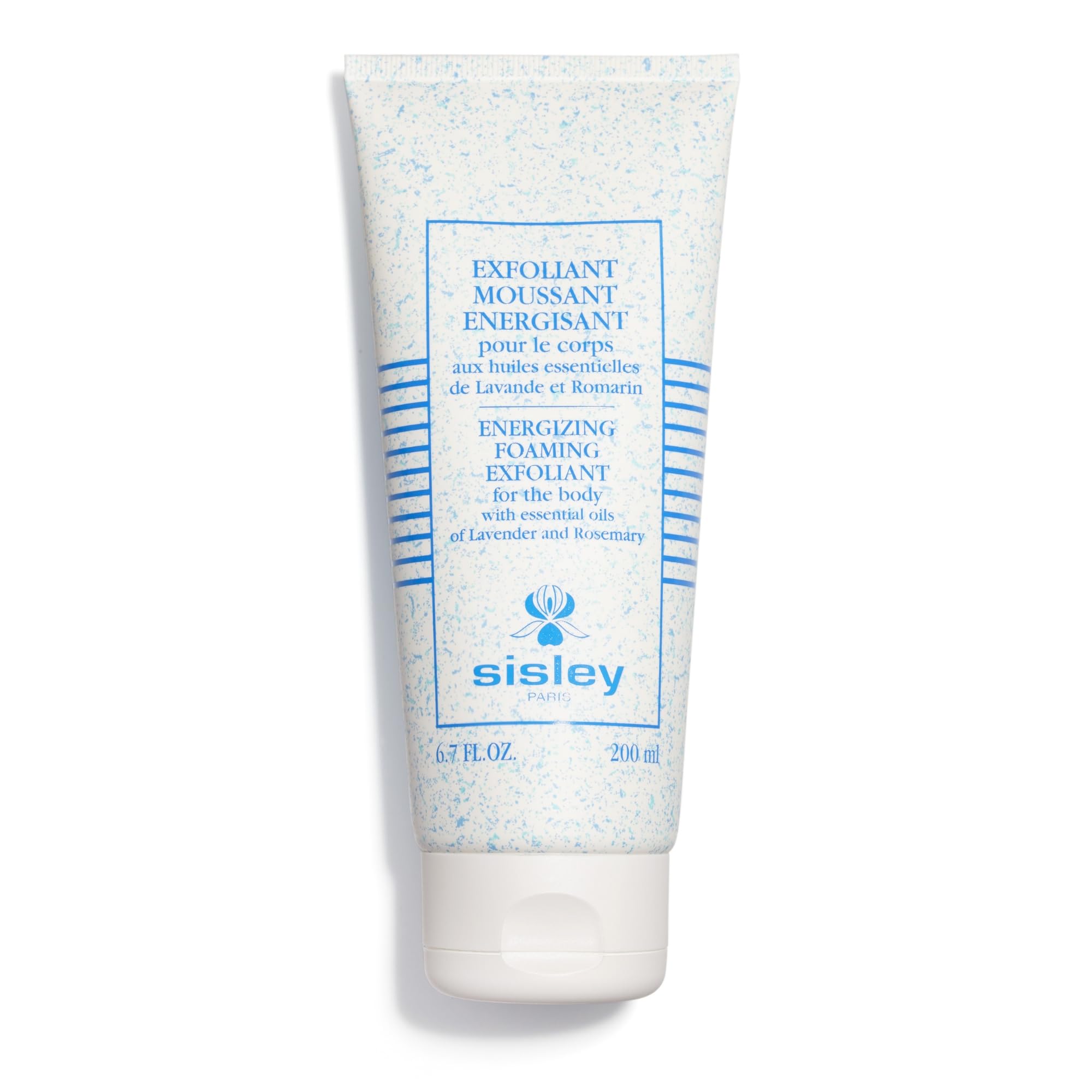 Sisley Paris Energizing Foaming Exfoliant for the Body - 200 mL - Shower Gel & Body Scrub with Lavender and Rosemary Essential O