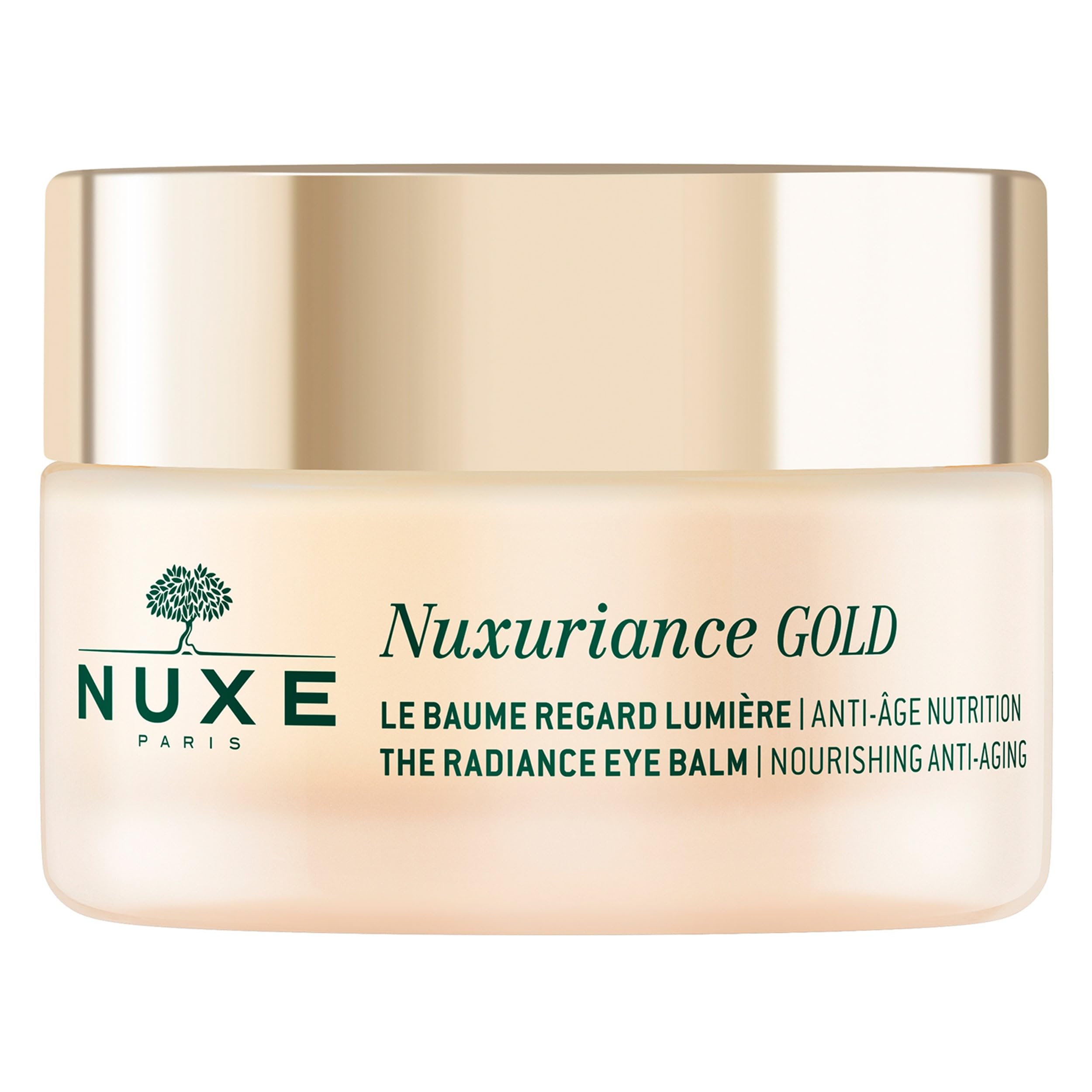 NUXE Nuxuriance Gold Radiance Eye Cream with Hyaluronic Acid & Botanical Extracts. Under Eye Anti-Aging Treatment for Wrinkles, 